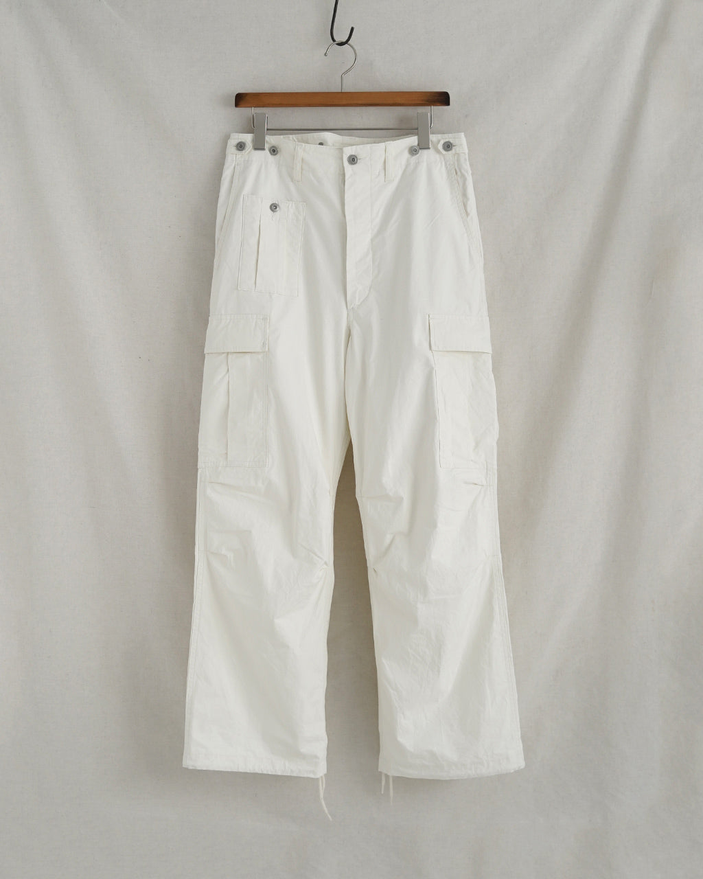 Nigel Cabourn ARMY CARGO PANT RIPSTOP PIGMENT カーゴパンツ リップストップ ホワイト|Crouka(クローカ)