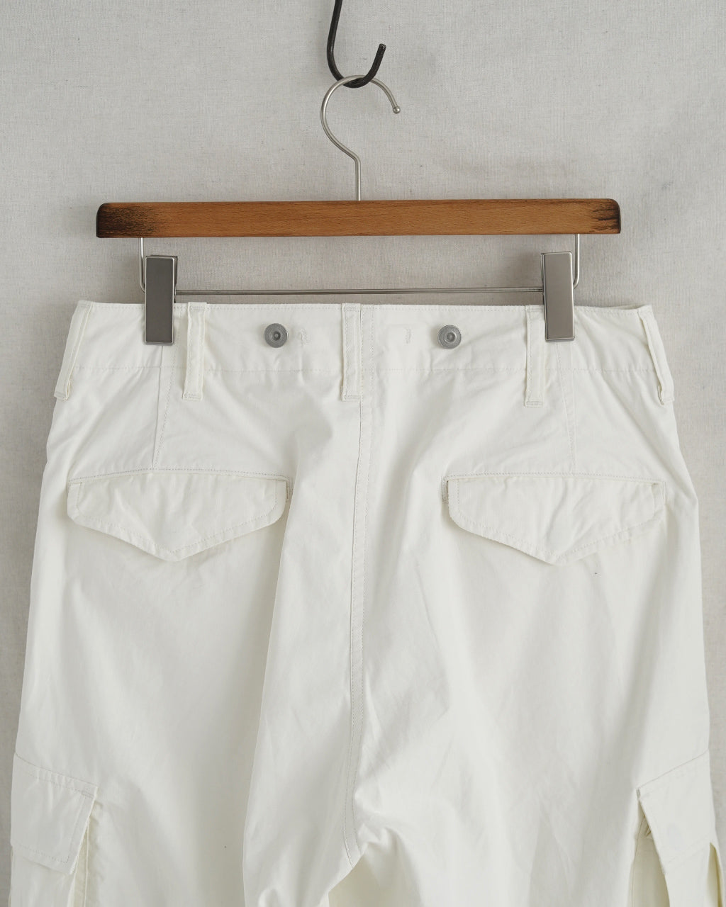 Nigel Cabourn ARMY CARGO PANT RIPSTOP PIGMENT カーゴパンツ リップストップ ホワイト|Crouka(クローカ)