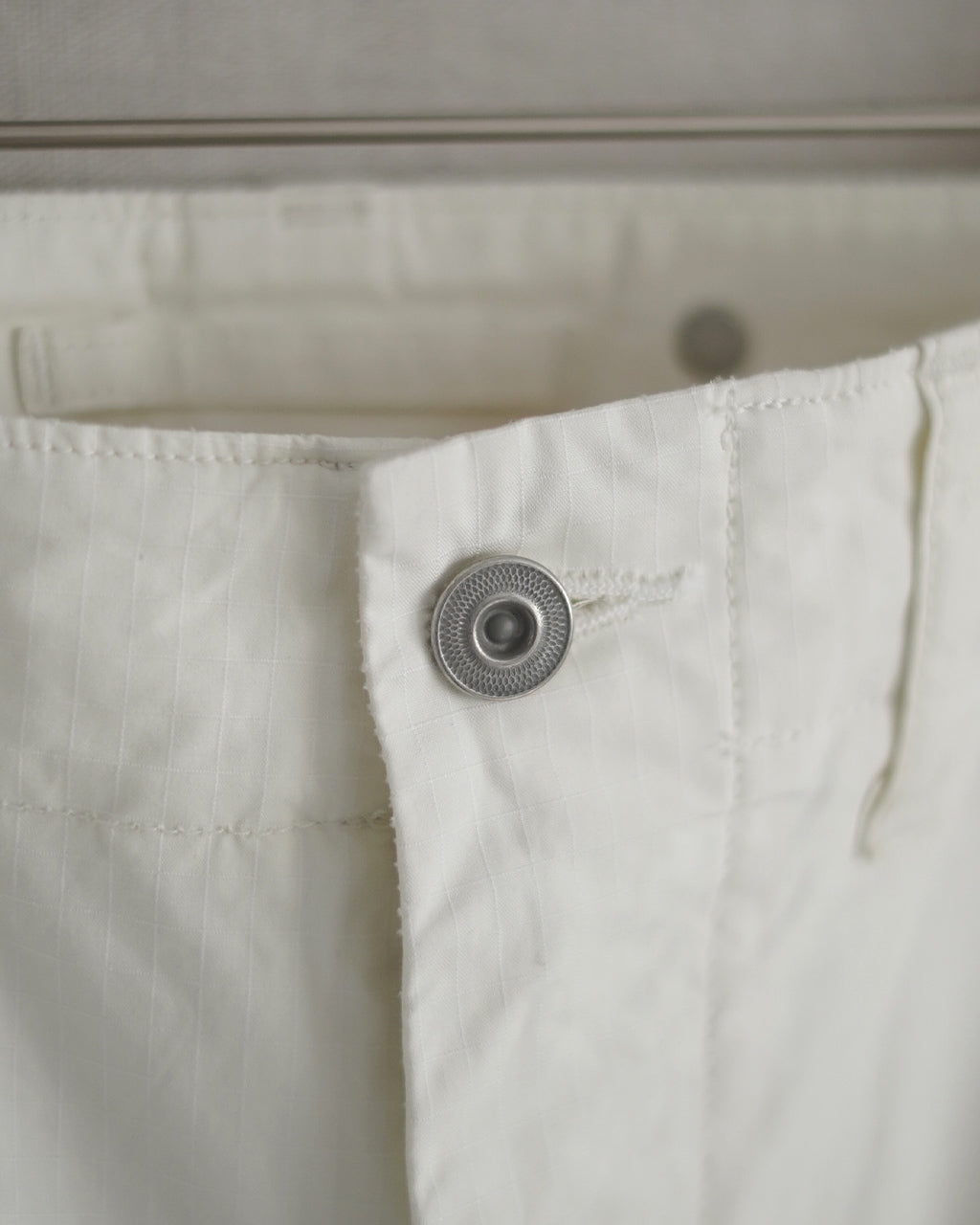 Nigel Cabourn ARMY CARGO PANT RIPSTOP PIGMENT カーゴパンツ リップストップ ホワイト|Crouka(クローカ)