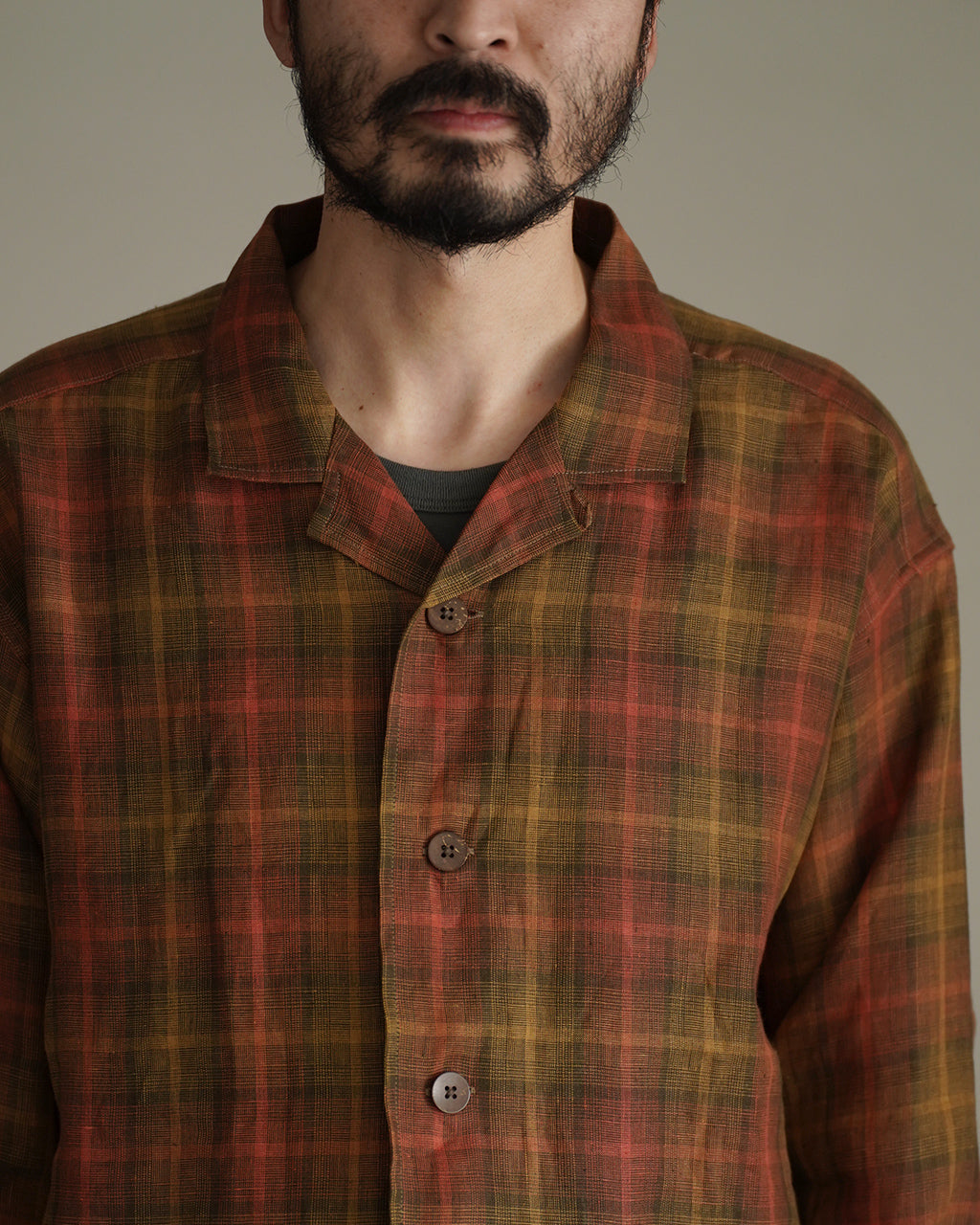 Nigel Cabourn FRENCH CHORE JACKET HEMP CHECK フレンチ チョアジャケット ヘンプ チェック|Crouka(クローカ)
