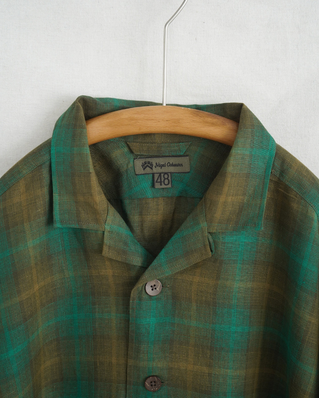 Nigel Cabourn FRENCH CHORE JACKET HEMP CHECK フレンチ チョアジャケット ヘンプ チェック|Crouka(クローカ)