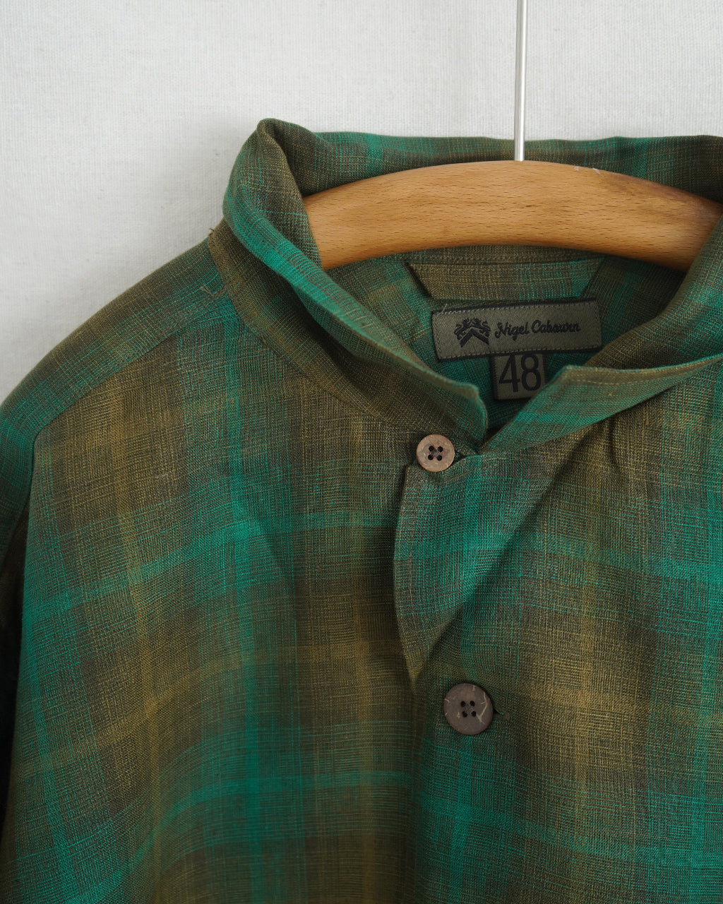 Nigel Cabourn FRENCH CHORE JACKET HEMP CHECK フレンチ チョアジャケット ヘンプ チェック|Crouka(クローカ)