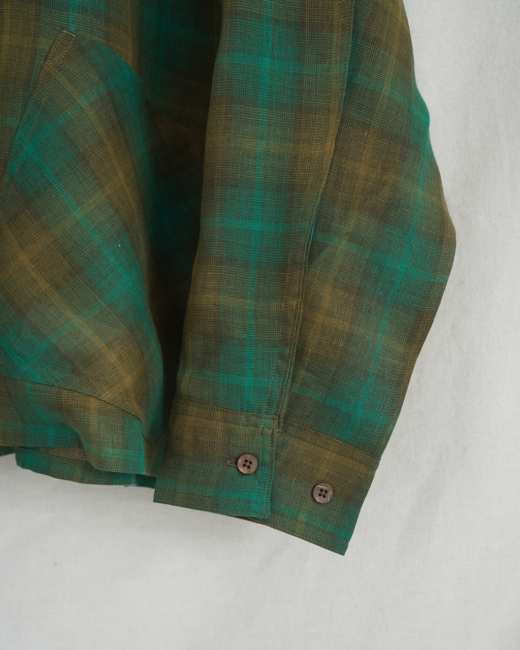 Nigel Cabourn FRENCH CHORE JACKET HEMP CHECK フレンチ チョアジャケット ヘンプ チェック|Crouka(クローカ)