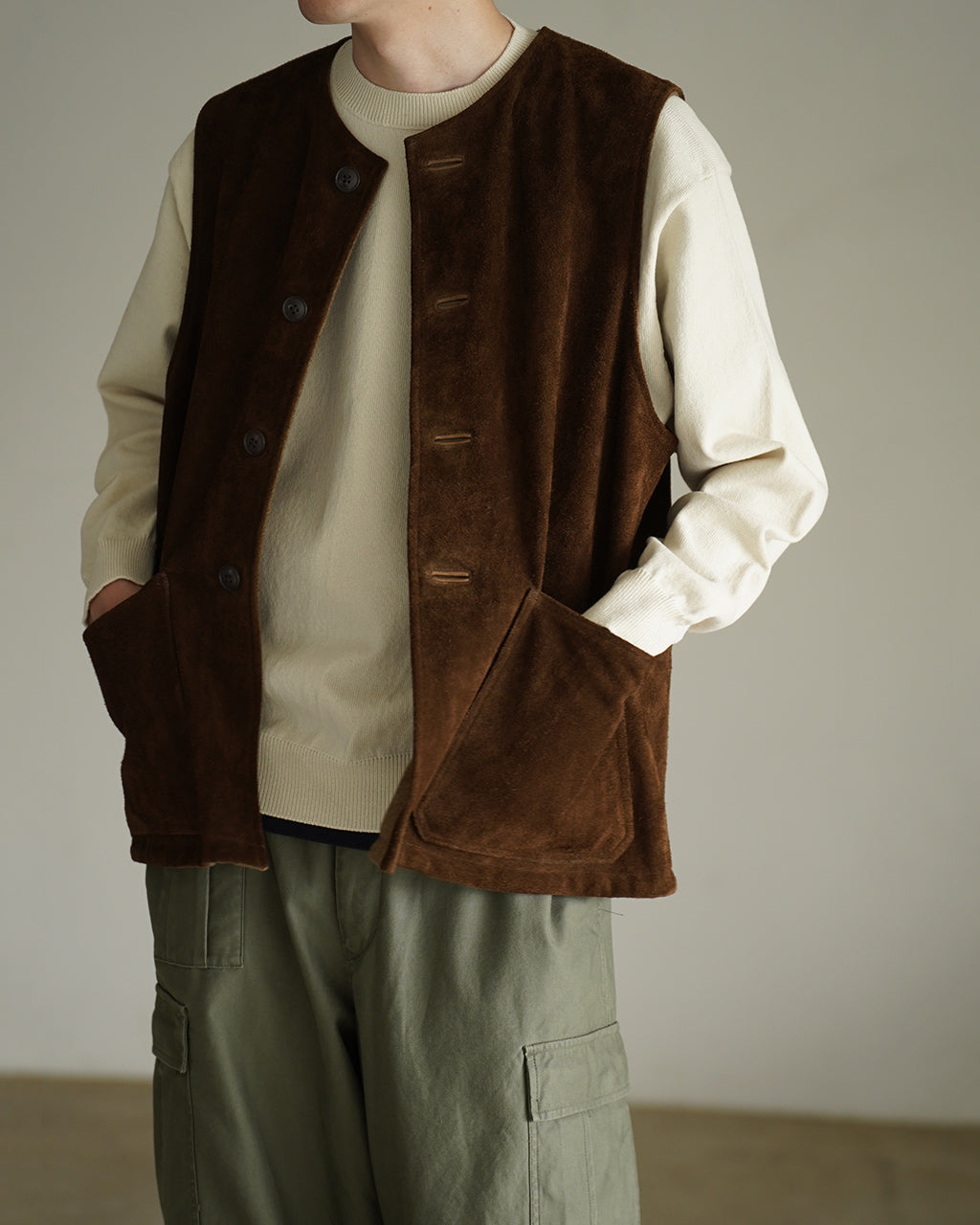JERKIN VEST SUEDE REV 80530090002