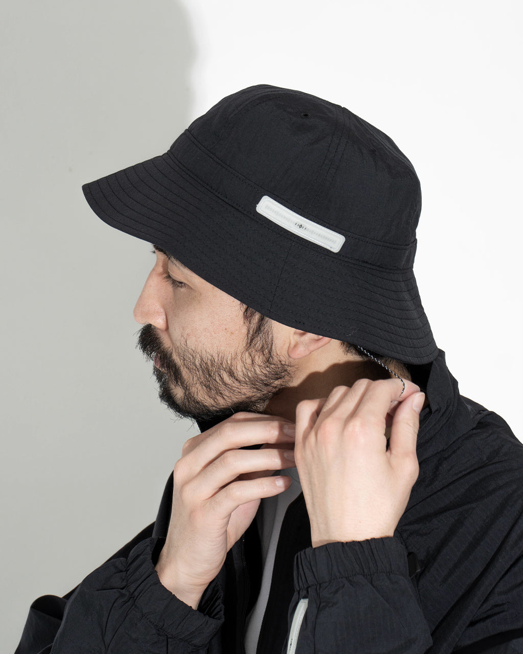 【SALE!20%OFF】365 HAT バケットハット 帽子 バケツハット リップストップナイロン 撥水 軽量 紐付き カーボンNEX24-H01