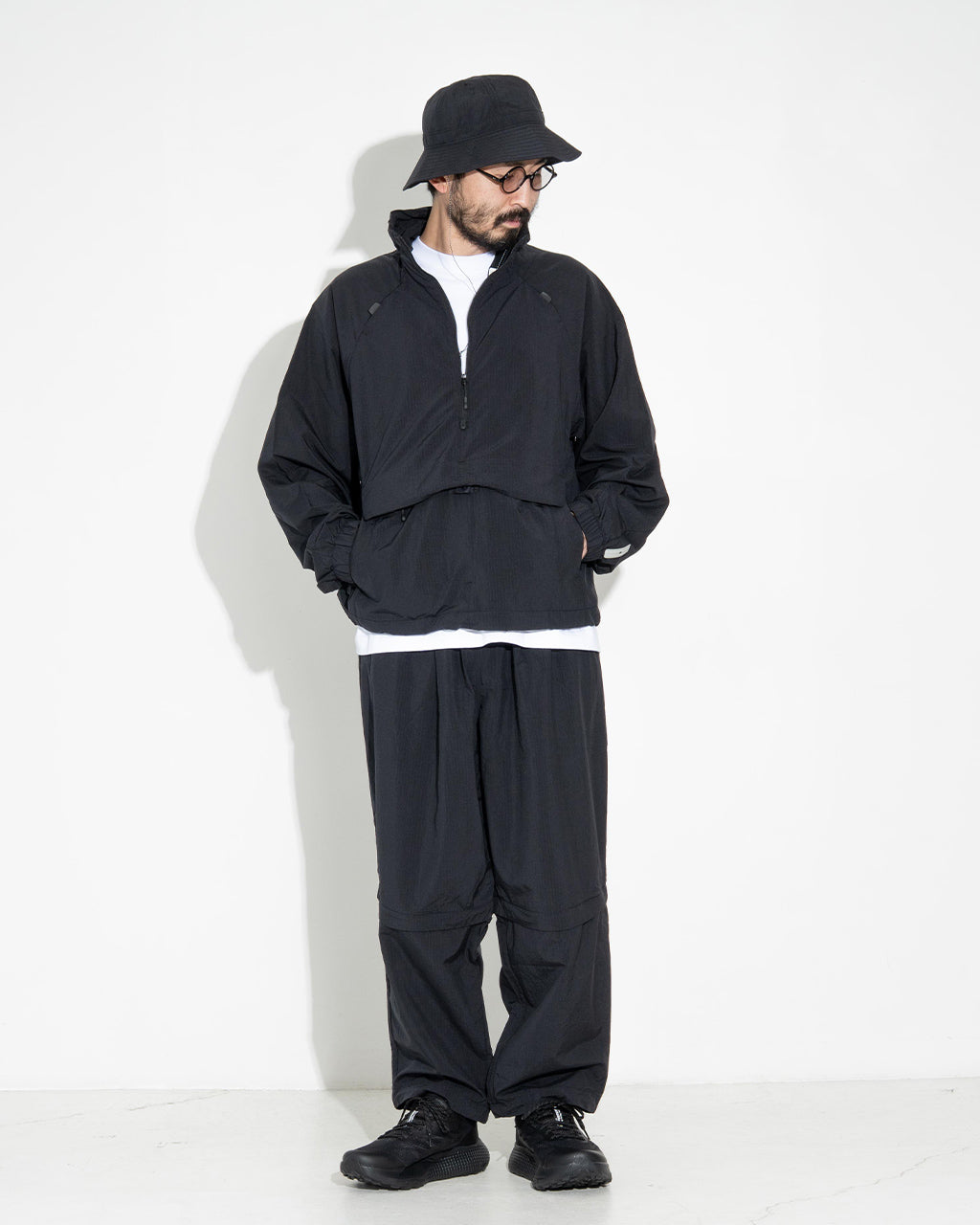 【SALE!20%OFF】365 HAT バケットハット 帽子 バケツハット リップストップナイロン 撥水 軽量 紐付き カーボンNEX24-H01