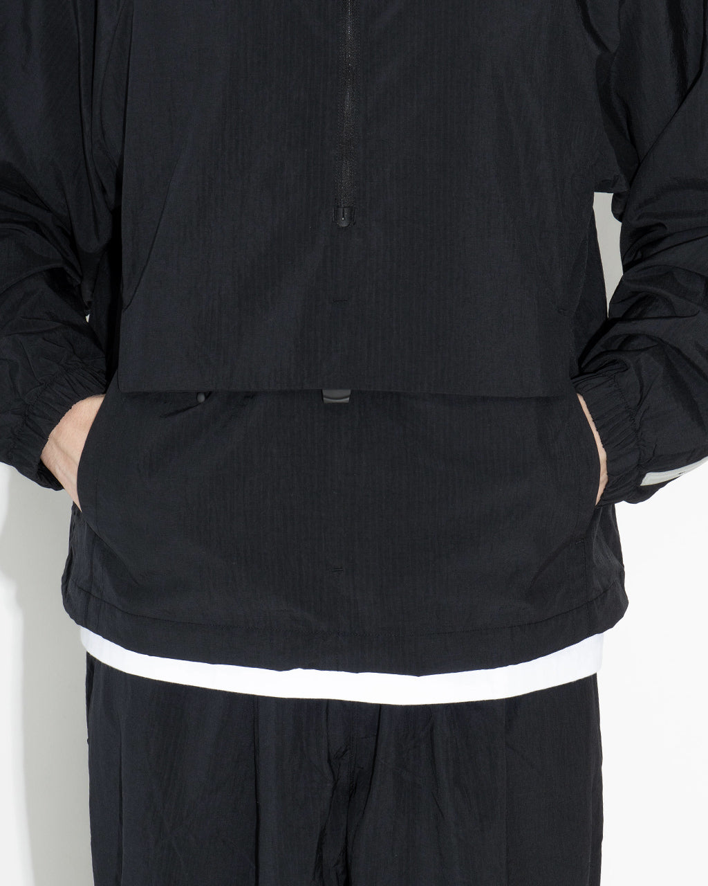 【SALE!20%OFF】300 BLOUSON ハーフジップ ブルゾン アノラック プルオーバー アウター リップストップナイロン 撥水 軽量 NEX24-J01