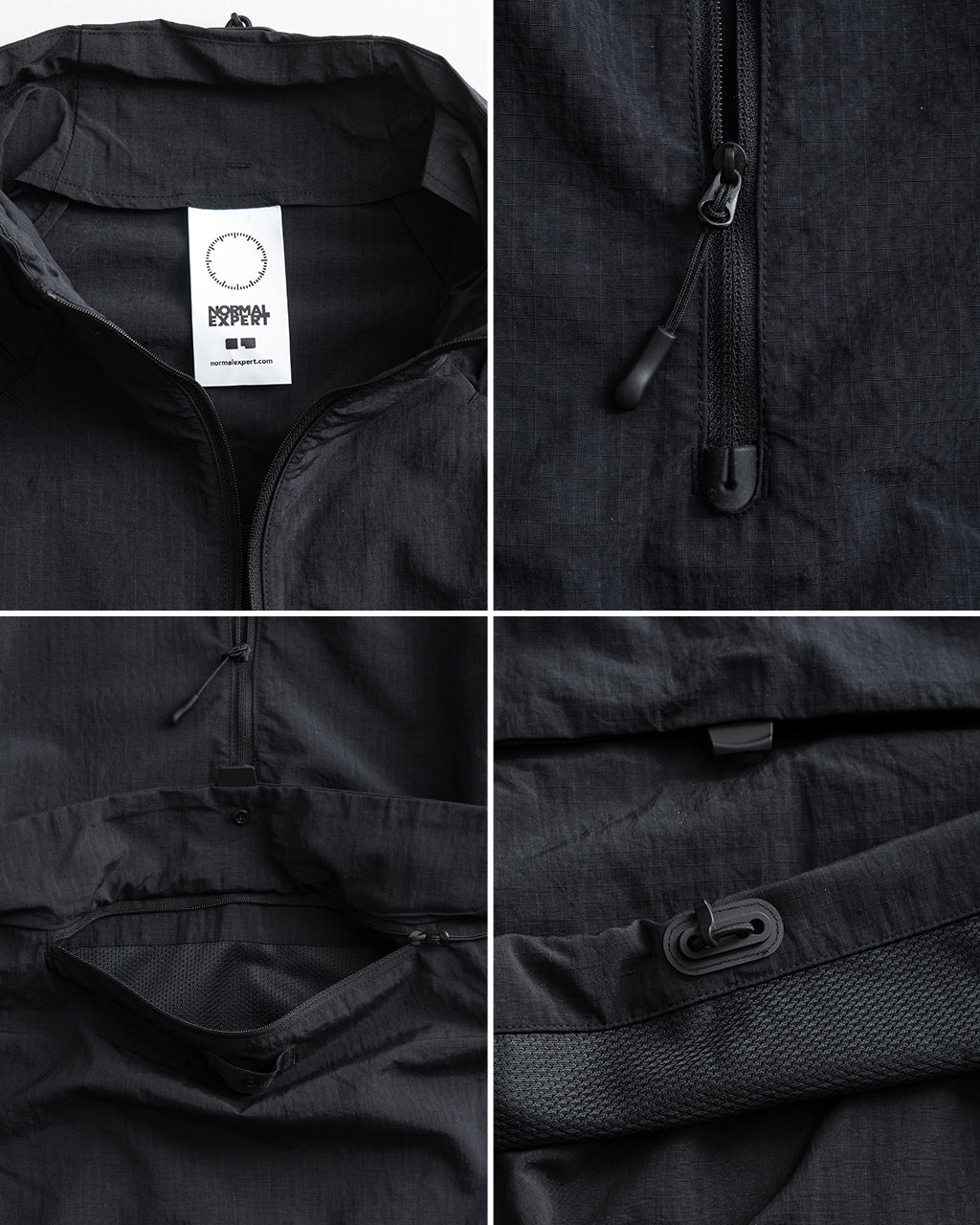 【SALE!20%OFF】300 BLOUSON ハーフジップ ブルゾン アノラック プルオーバー アウター リップストップナイロン 撥水 軽量 NEX24-J01