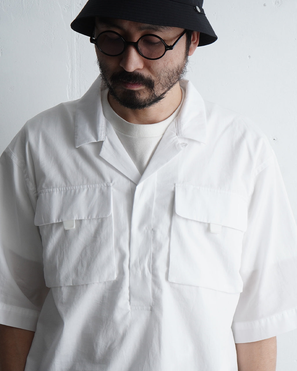 \早得24時間限定ポイント10倍/NORMAL EXPERT ノーマルエキスパート 65 SHIRT 半袖シャツ オープンカラー 半袖 プルオーバー NEX24-Y01【送料無料】