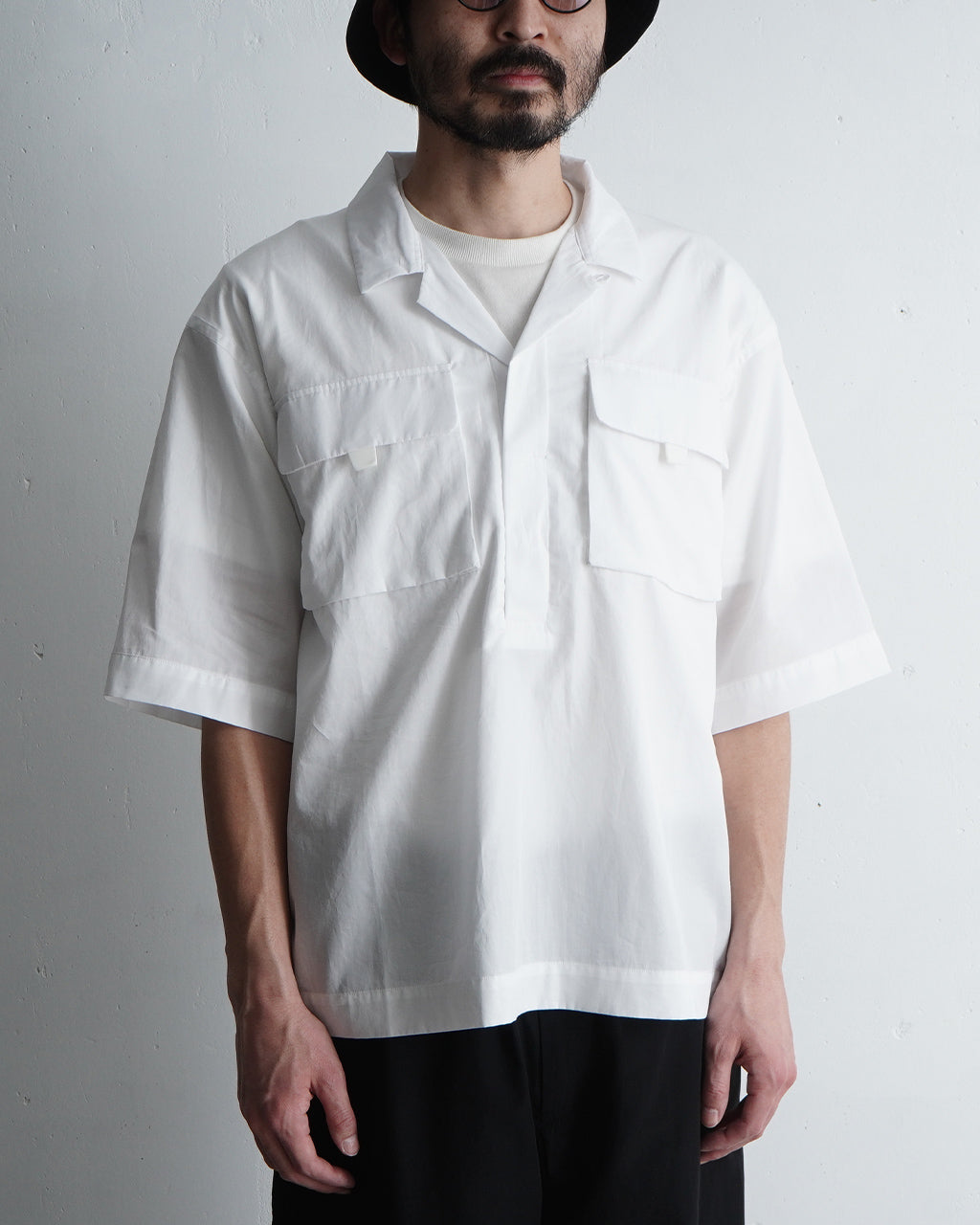\早得24時間限定ポイント10倍/NORMAL EXPERT ノーマルエキスパート 65 SHIRT 半袖シャツ オープンカラー 半袖 プルオーバー NEX24-Y01【送料無料】