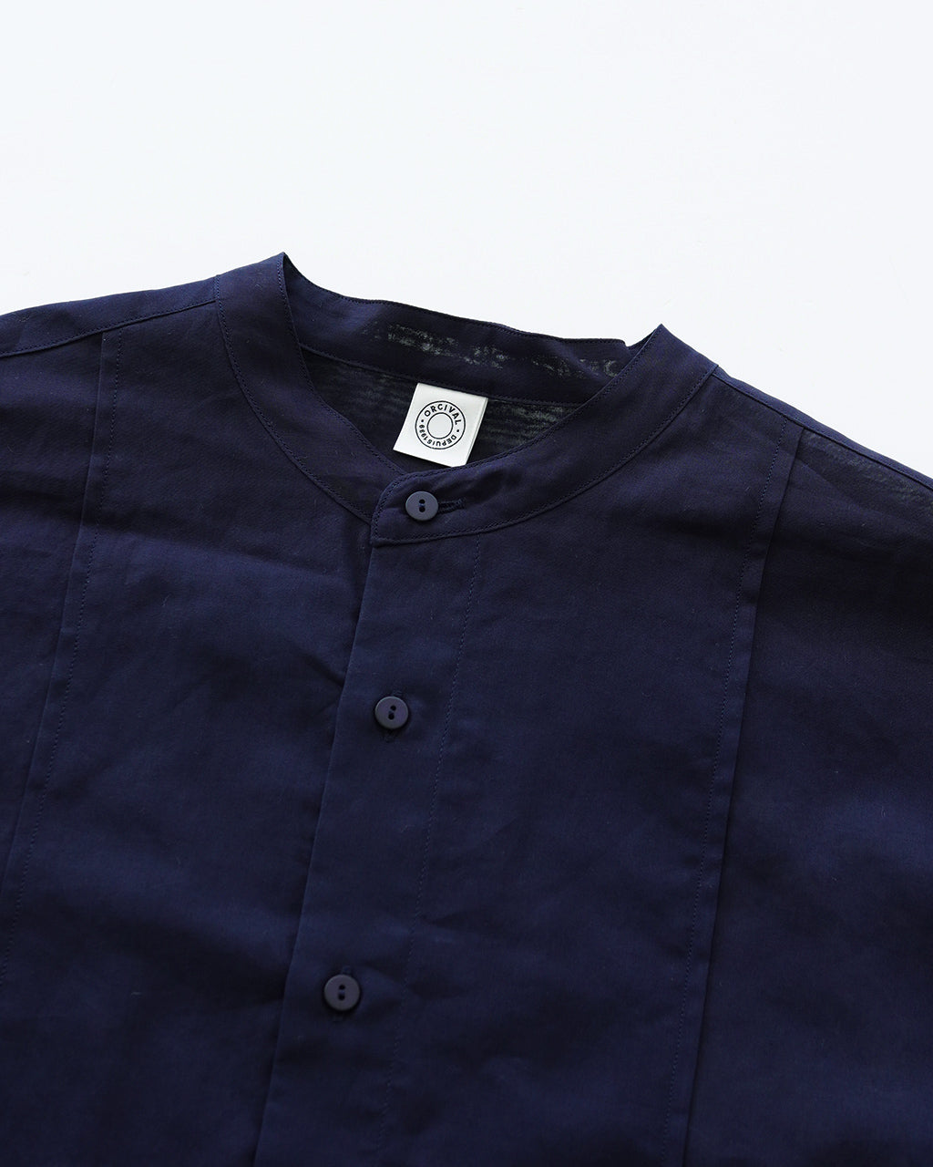 ORCIVAL オーシバル シアー バンド カラー シャツ Cotton Voile Band Collar Shirt ブザムシャツ 長袖 透け感 コットンボイル OR-B0270 VOM【送料無料】