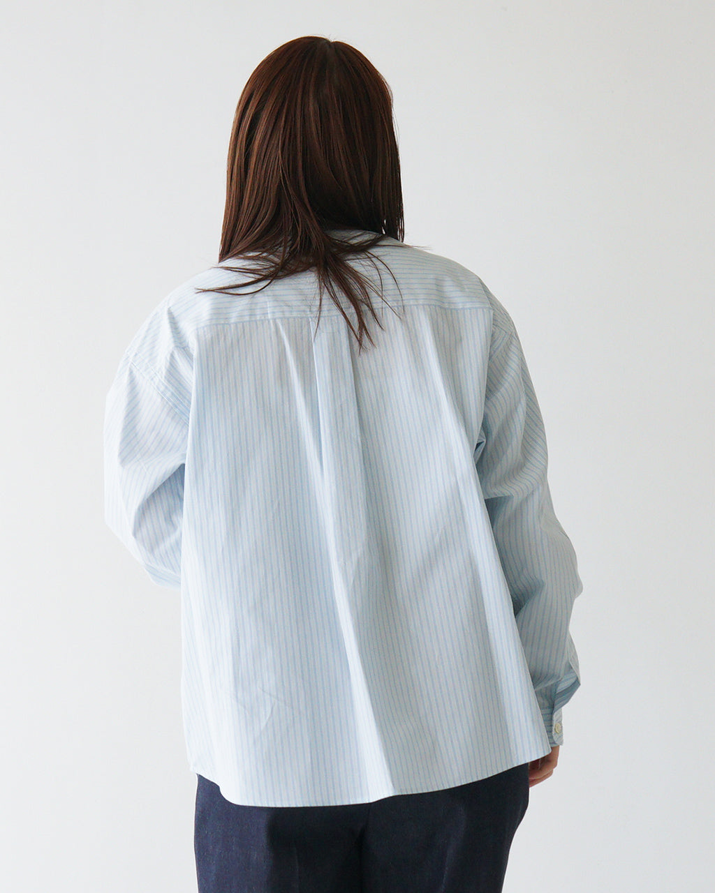 \GW限定!クーポン10%OFF/ORCIVAL オーシバル バンドカラーシャツ Typewriter Band Collar Shirt 長袖 オーバーサイズ コットンタイプライター OR-B0273 TYS【送料無料】