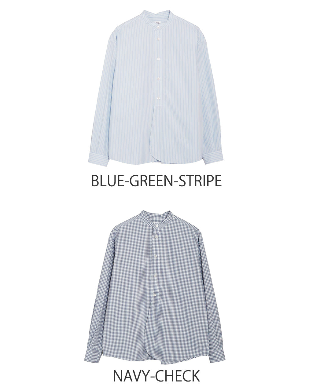 \GW限定!クーポン10%OFF/ORCIVAL オーシバル バンドカラーシャツ Typewriter Band Collar Shirt 長袖 オーバーサイズ コットンタイプライター OR-B0273 TYS【送料無料】