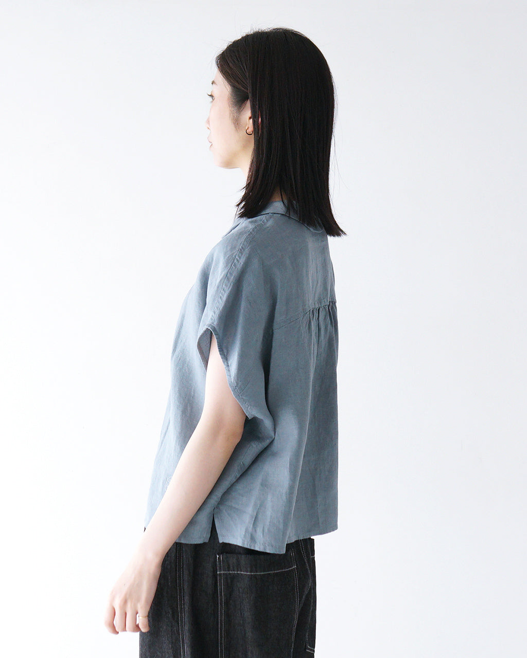 \早得24時間限定ポイント10倍/ORCIVAL オーシバル ノースリーブシャツ SLEEVELESS SHIRT カットソー リネン ブラウス OR-B0360 YLM【送料無料】