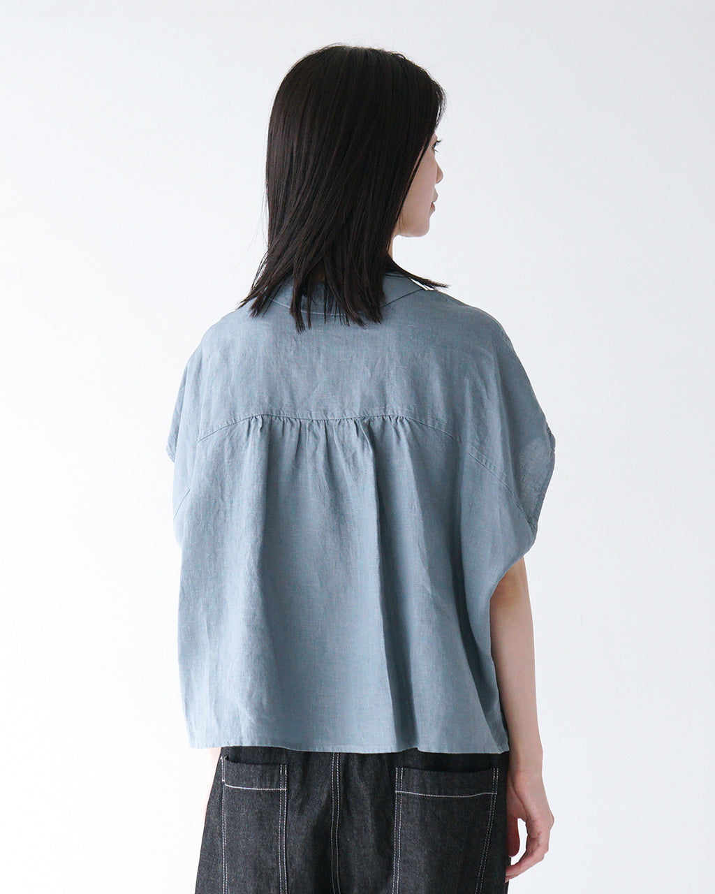 \早得24時間限定ポイント10倍/ORCIVAL オーシバル ノースリーブシャツ SLEEVELESS SHIRT カットソー リネン ブラウス OR-B0360 YLM【送料無料】