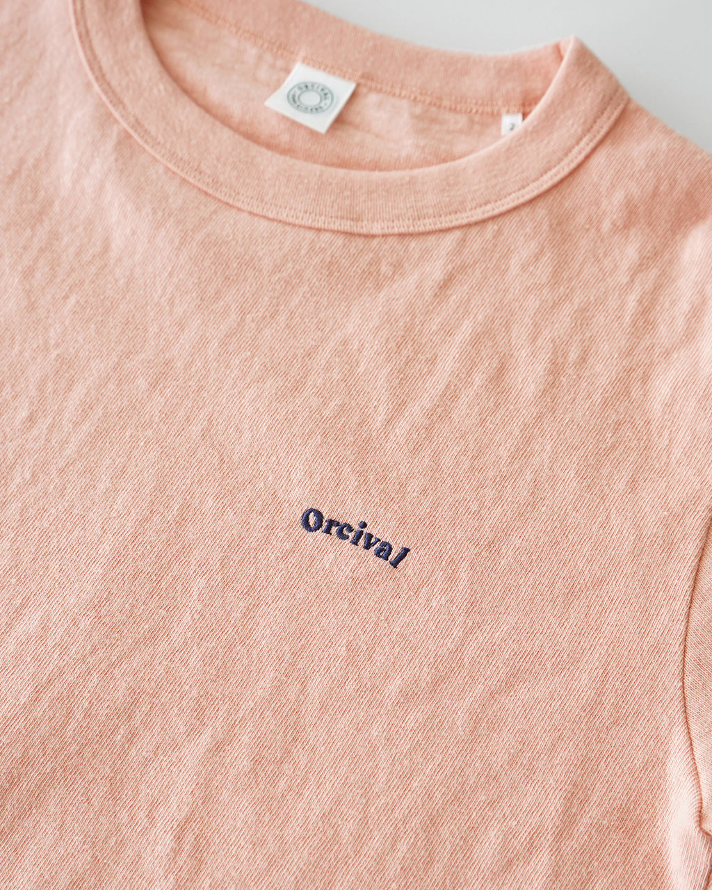 ORCIVAL オーシバル ショートスリーブ Tシャツ Uneven Jersey Embroidery T-shirt 半袖 クルーネック プルオーバー OR-C0418 MIT