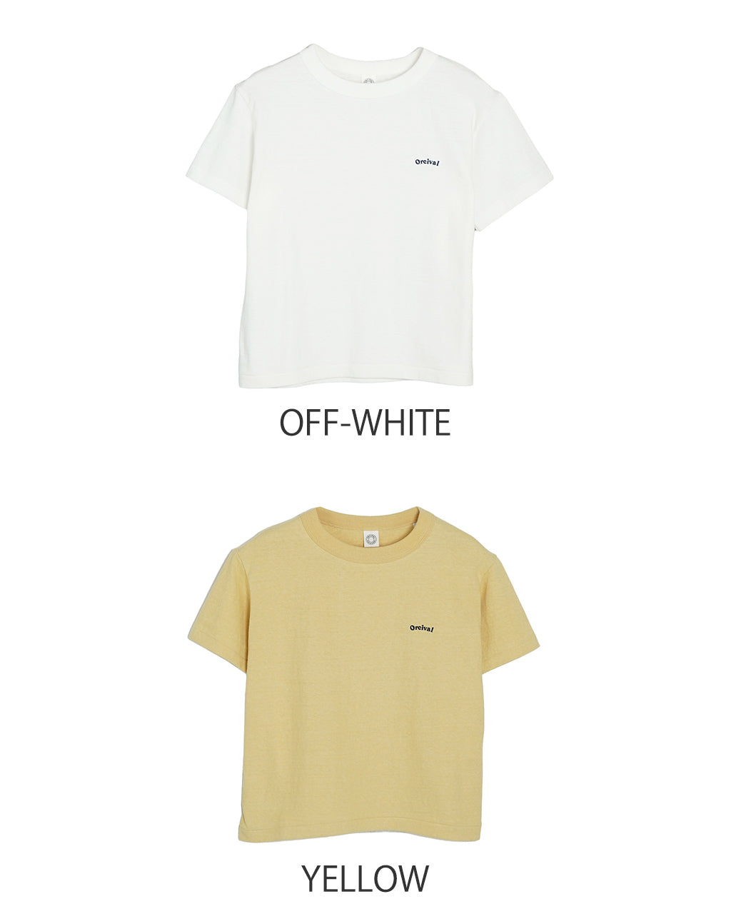 ORCIVAL オーシバル ショートスリーブ Tシャツ Uneven Jersey Embroidery T-shirt 半袖 クルーネック プルオーバー OR-C0418 MIT