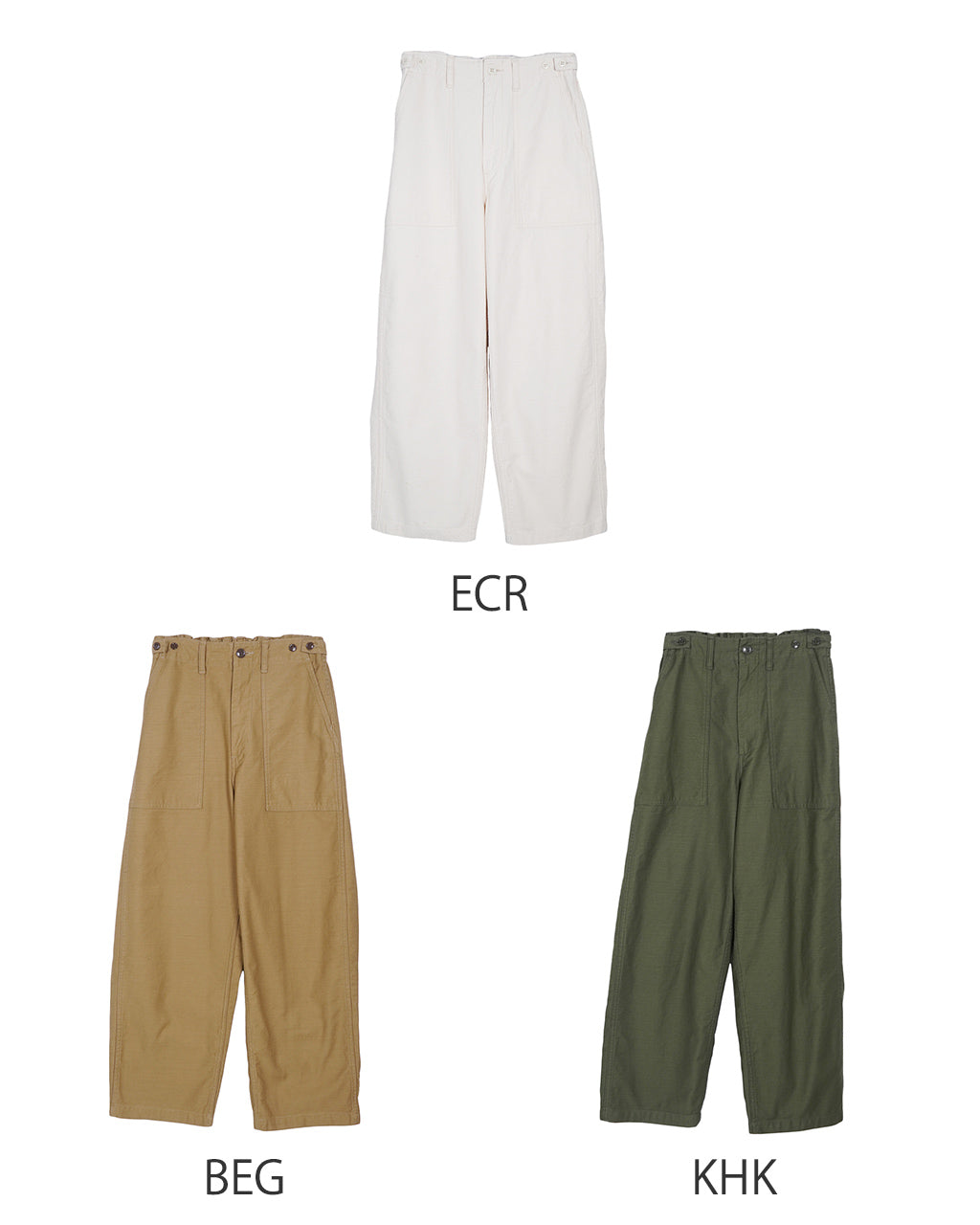 ORDINARY FITS オーディナリーフィッツ ジェームス ファティーグ パンツ バックサテン ミリタリー JAMES FATIGUE BACK SATIN 101J-02-125 【クーポン対象外】【送料無料】