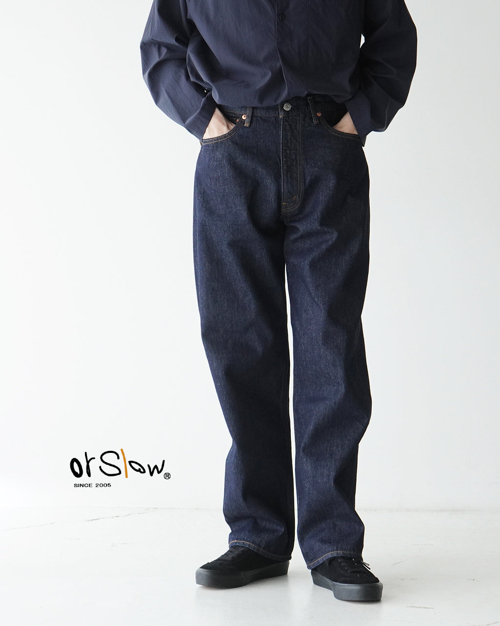 デニムパンツ 101 DAD'S FIT DENIM PANTS ダッズフィット ジーンズ ジーパン フルレングス ボトムス 01-1010W-81