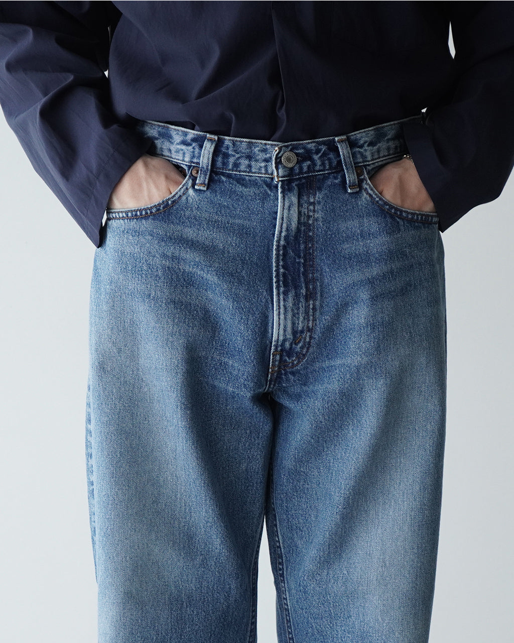デニムパンツ 101 DAD'S FIT DENIM PANTS 101ダッズフィット ジーンズ ジーパン フルレングス ボトムス 01-1010W-95