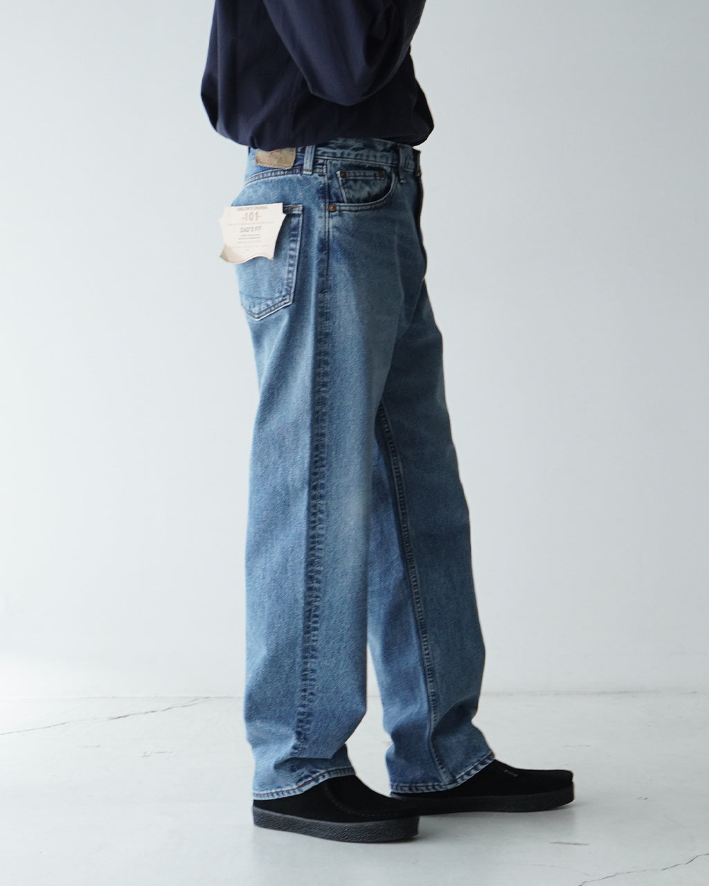 デニムパンツ 101 DAD'S FIT DENIM PANTS 101ダッズフィット ジーンズ ジーパン フルレングス ボトムス 01-1010W-95