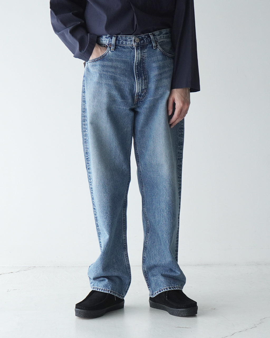デニムパンツ 101 DAD'S FIT DENIM PANTS 101ダッズフィット ジーンズ ジーパン フルレングス ボトムス 01-1010W-95