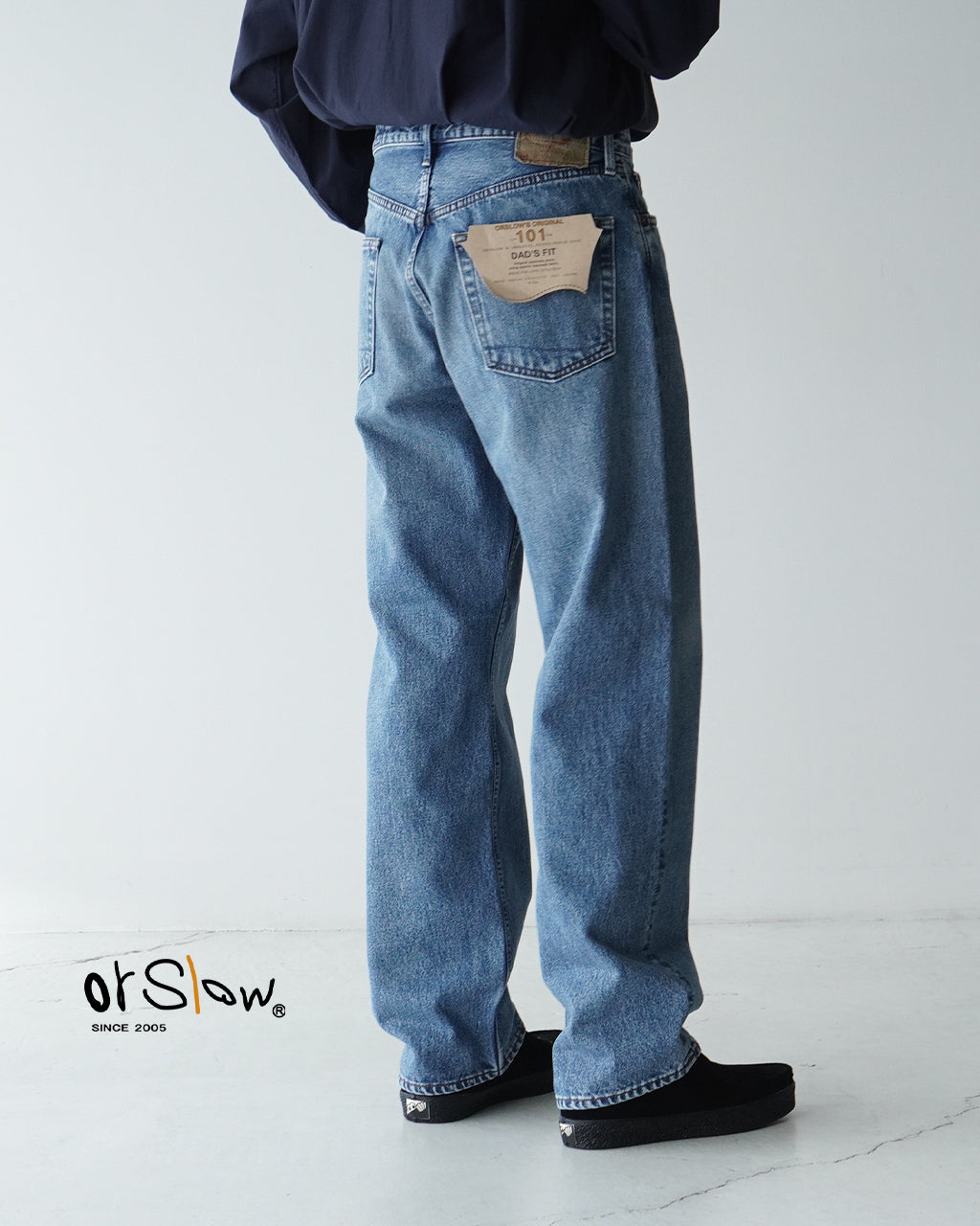 デニムパンツ 101 DAD'S FIT DENIM PANTS 101ダッズフィット ジーンズ ジーパン フルレングス ボトムス 01-1010W-95