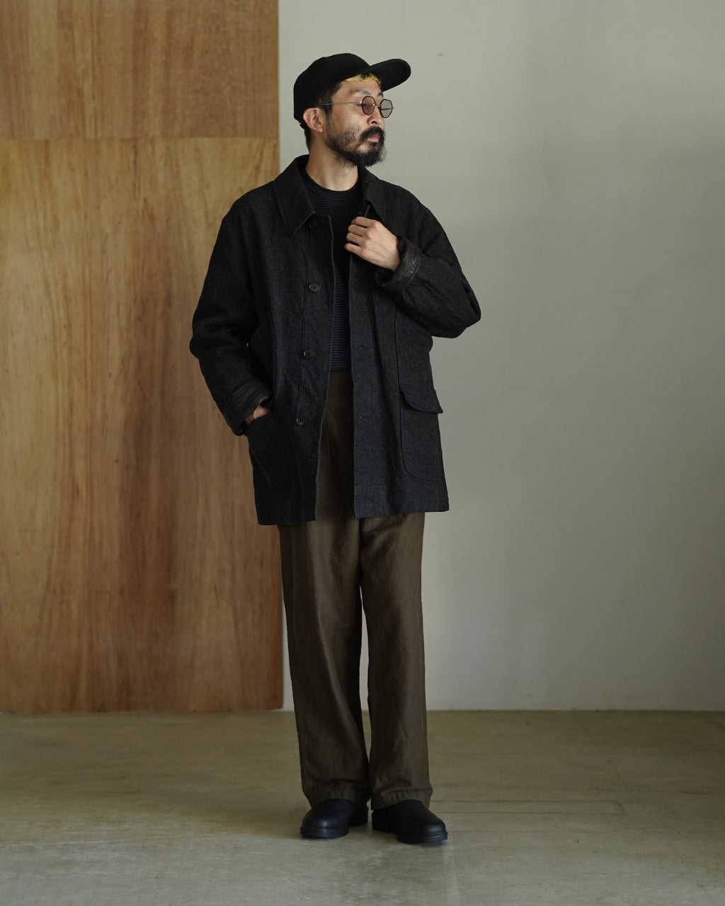 RELAX FIT COTTON LINEN MOLESKIN FATIGUE PANTS 01-5104