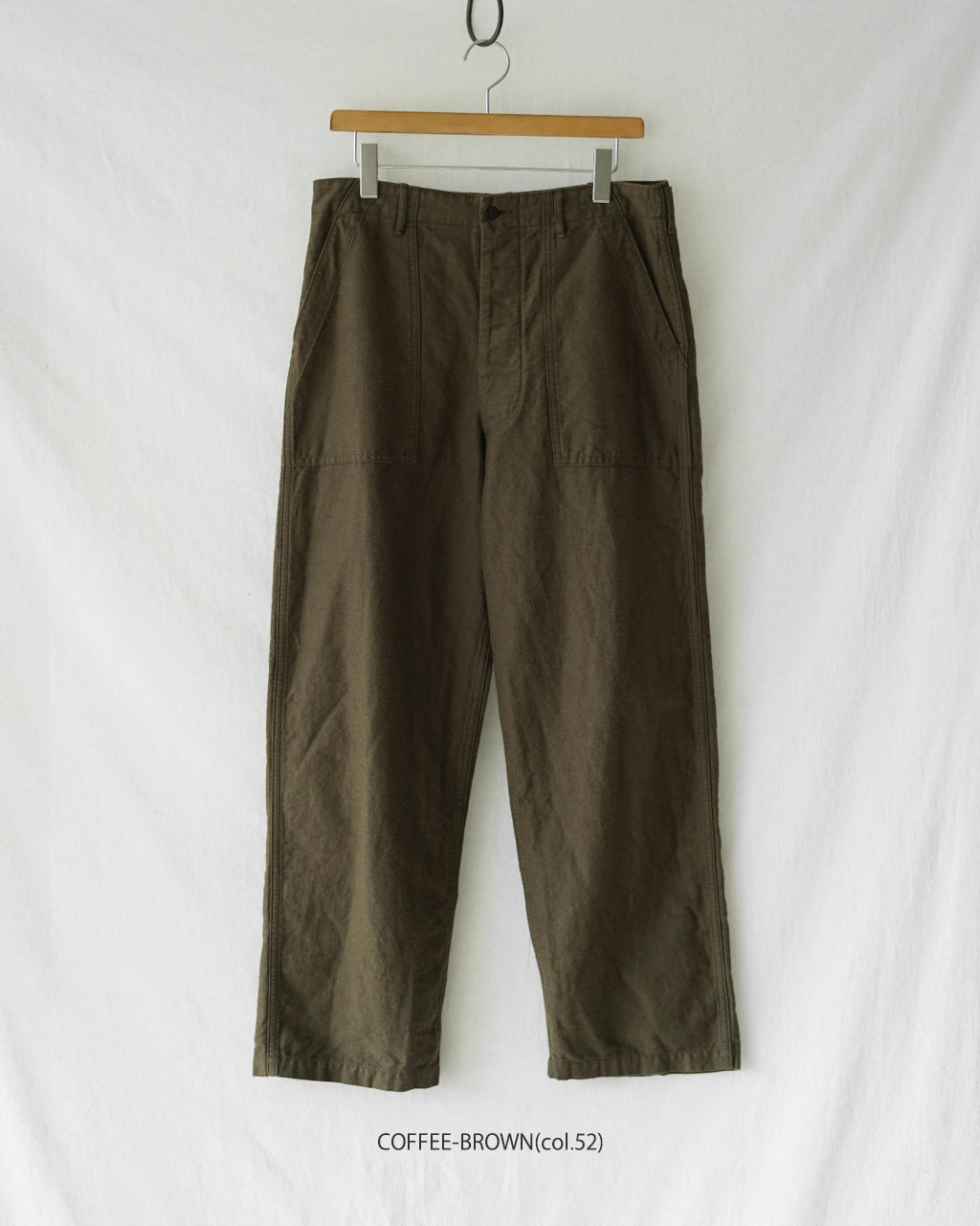 RELAX FIT COTTON LINEN MOLESKIN FATIGUE PANTS 01-5104