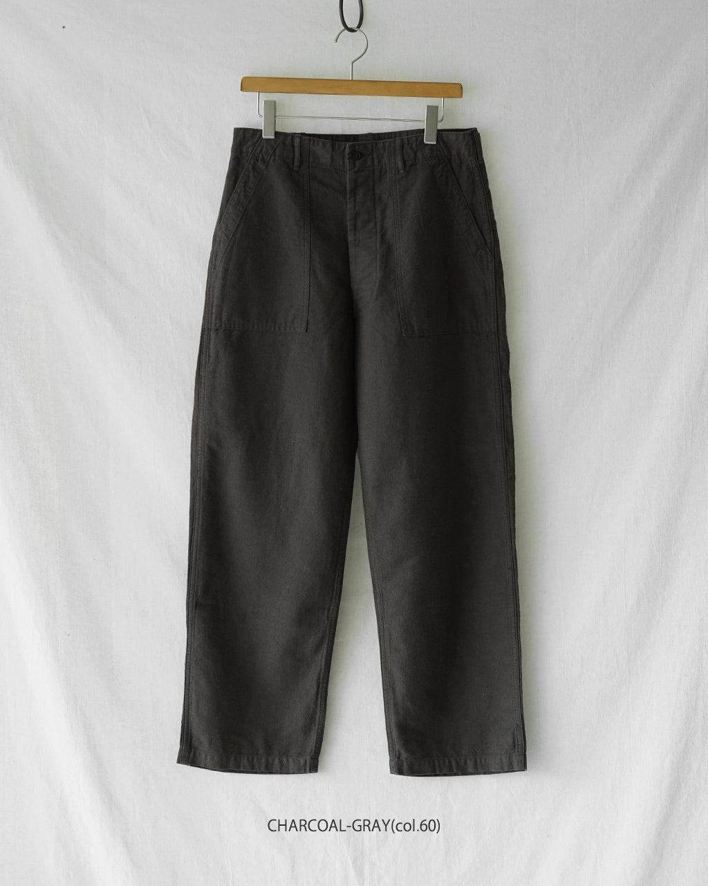 RELAX FIT COTTON LINEN MOLESKIN FATIGUE PANTS 01-5104
