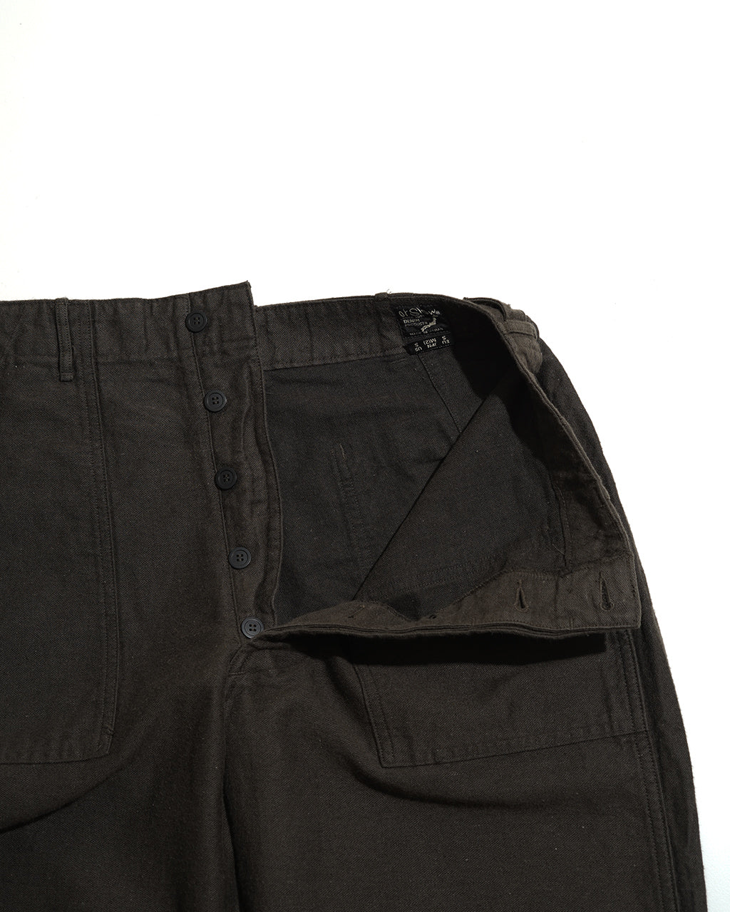 RELAX FIT COTTON LINEN MOLESKIN FATIGUE PANTS 01-5104