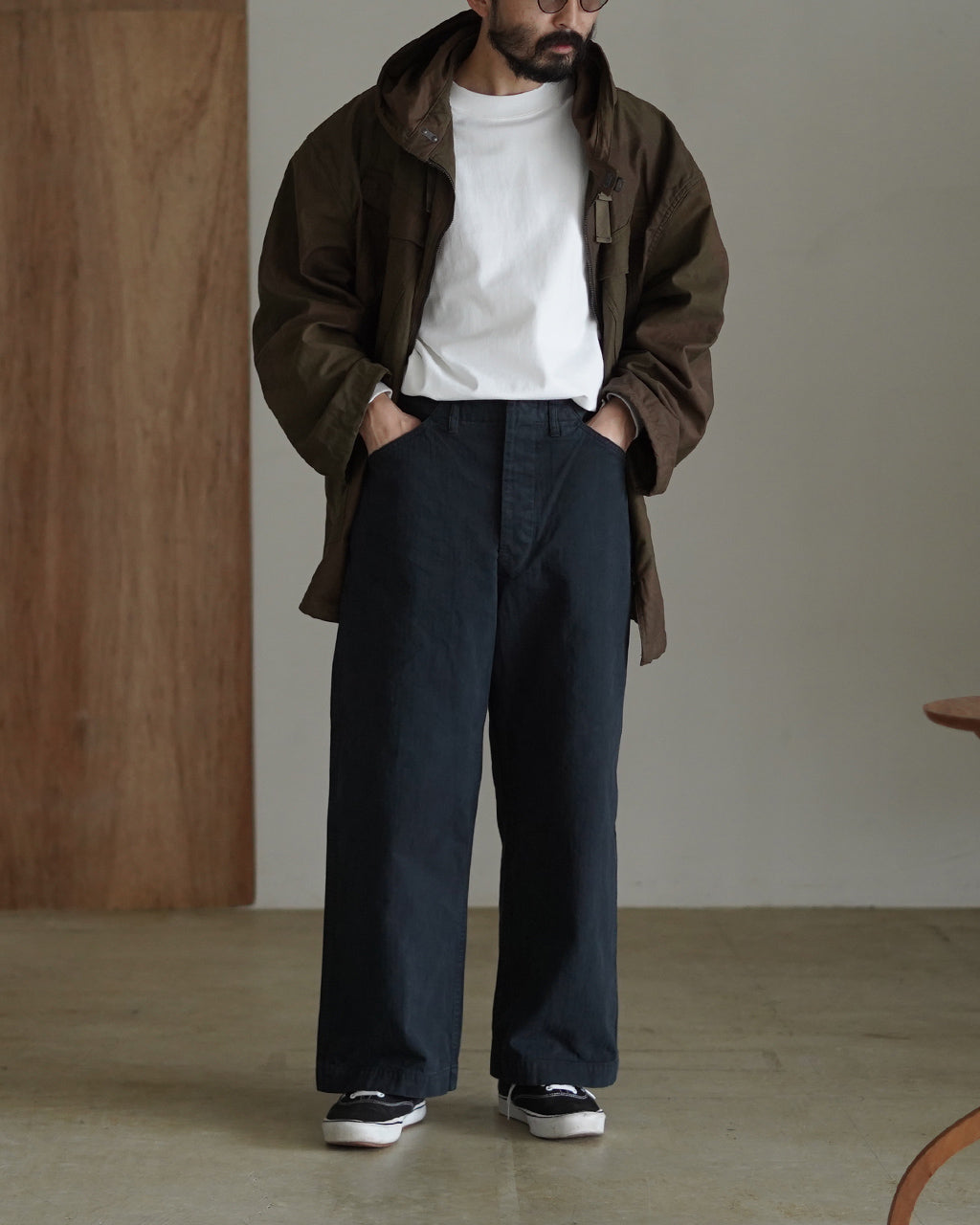 USMC HERRINGBONE WIDE FIT UTILITY TROUSERS 01-5210