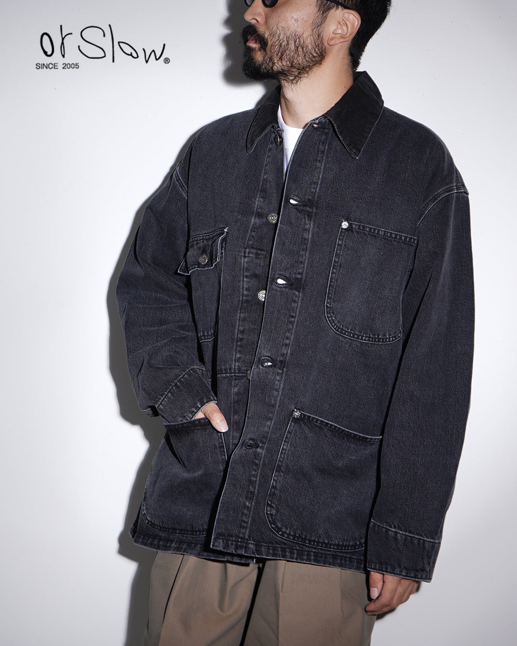 orSlow オアスロウ デニムジャケット ルーズ フィット カバーオール LOOSE FIT COVERALL 01-6034-D61S【