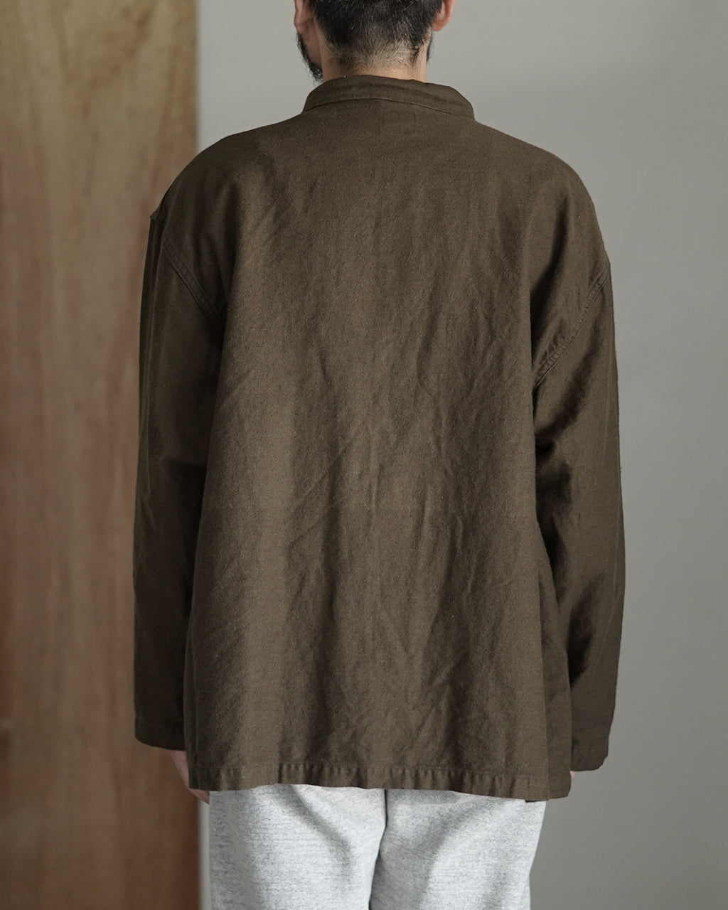 COTTON LINEN MOLESKIN RELAX FIT SIMPLE WORK JACKET 01-6061