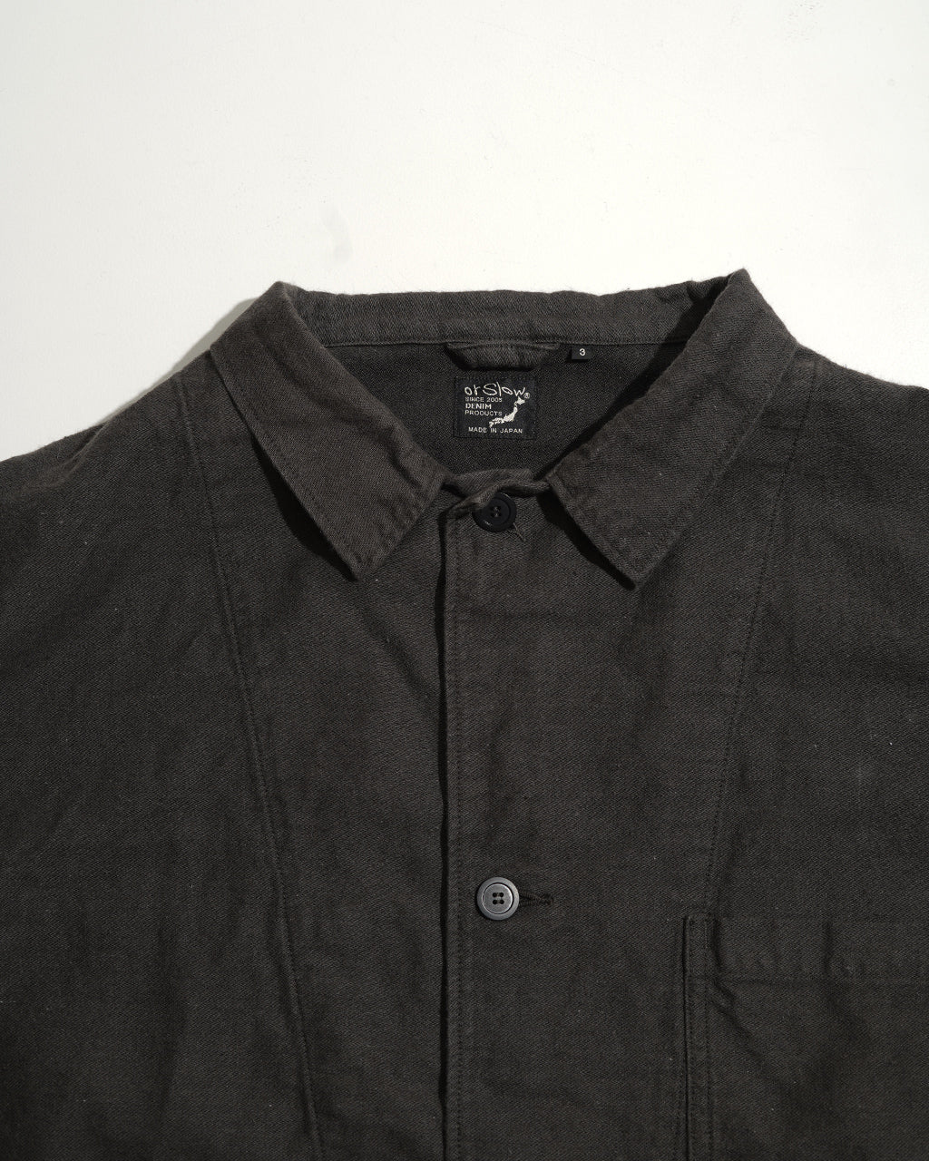 COTTON LINEN MOLESKIN RELAX FIT SIMPLE WORK JACKET 01-6061