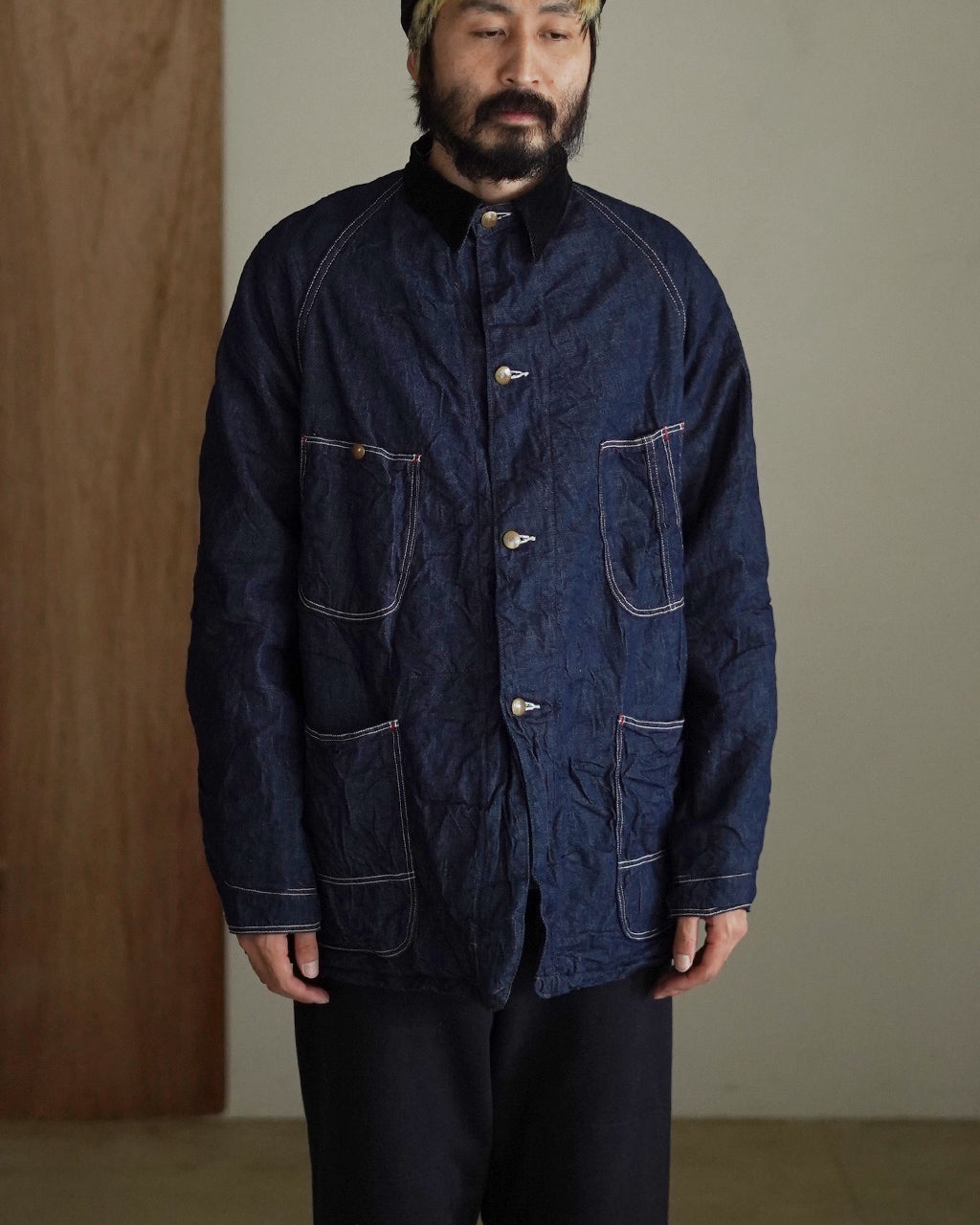 WOOL LINER RELAX FIT DENIM COVERALL 01-6144-81