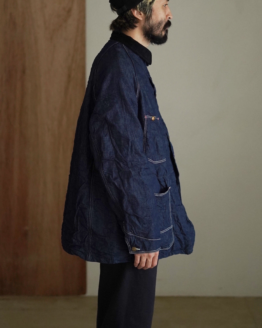 WOOL LINER RELAX FIT DENIM COVERALL 01-6144-81