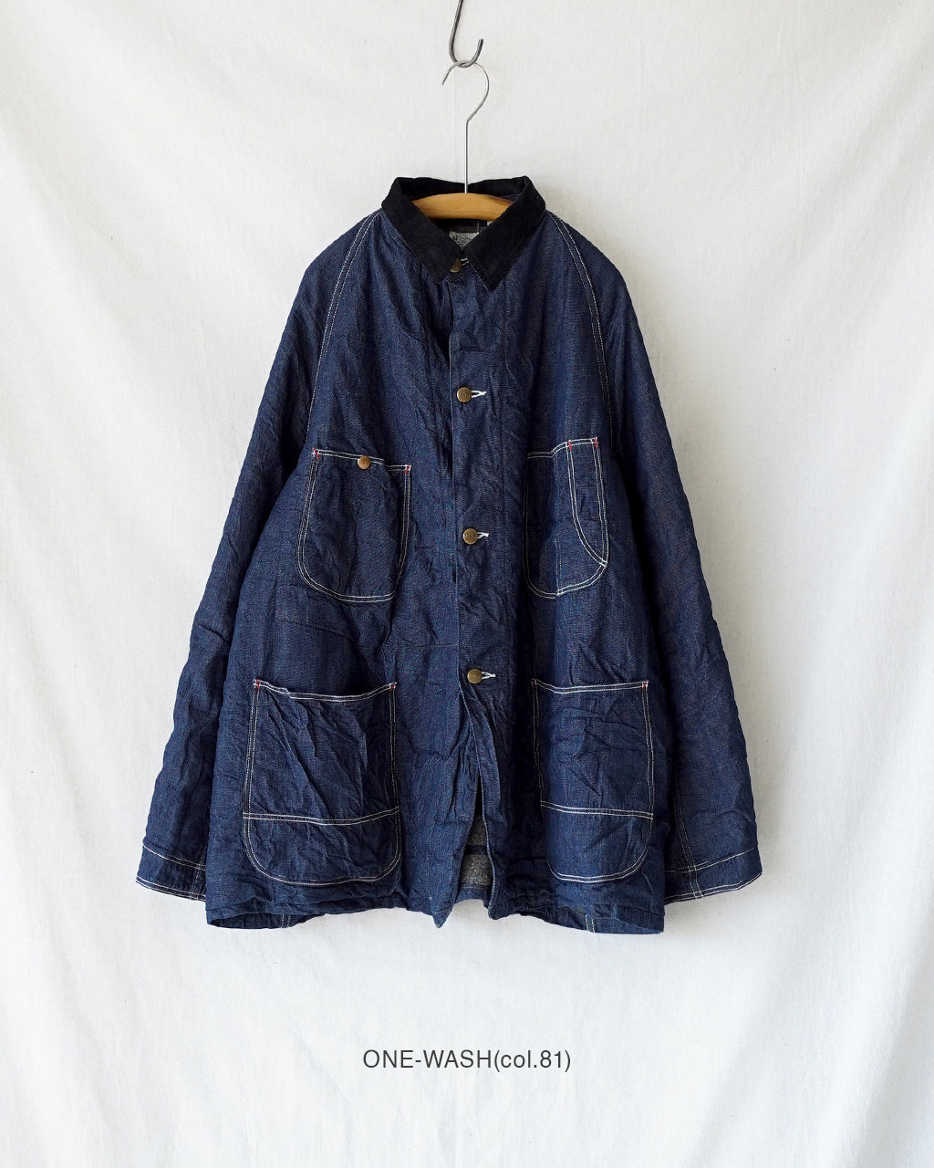 WOOL LINER RELAX FIT DENIM COVERALL 01-6144-81
