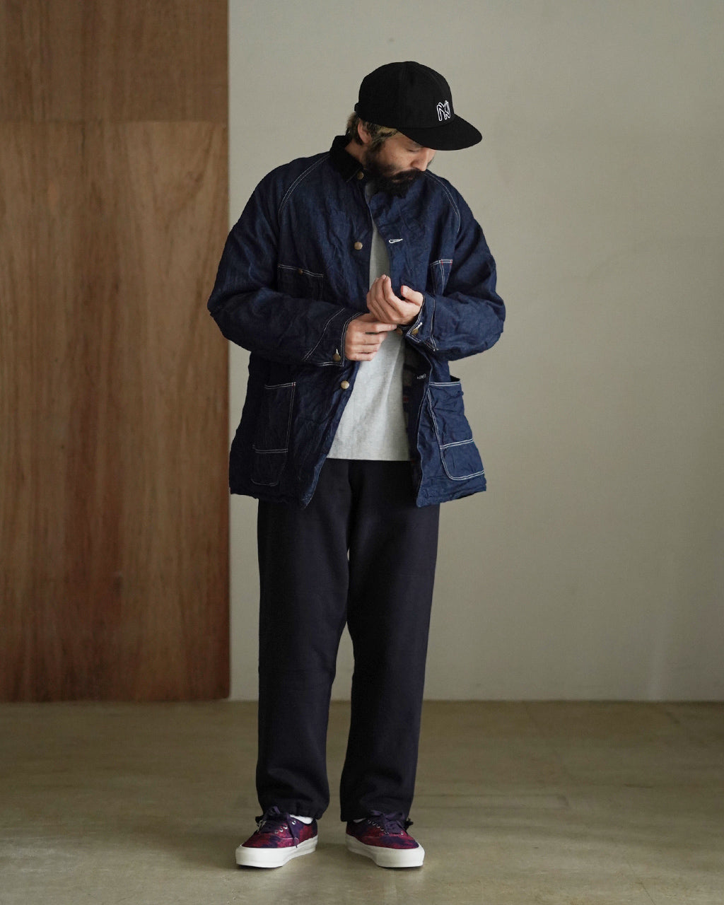 WOOL LINER RELAX FIT DENIM COVERALL 01-6144-81