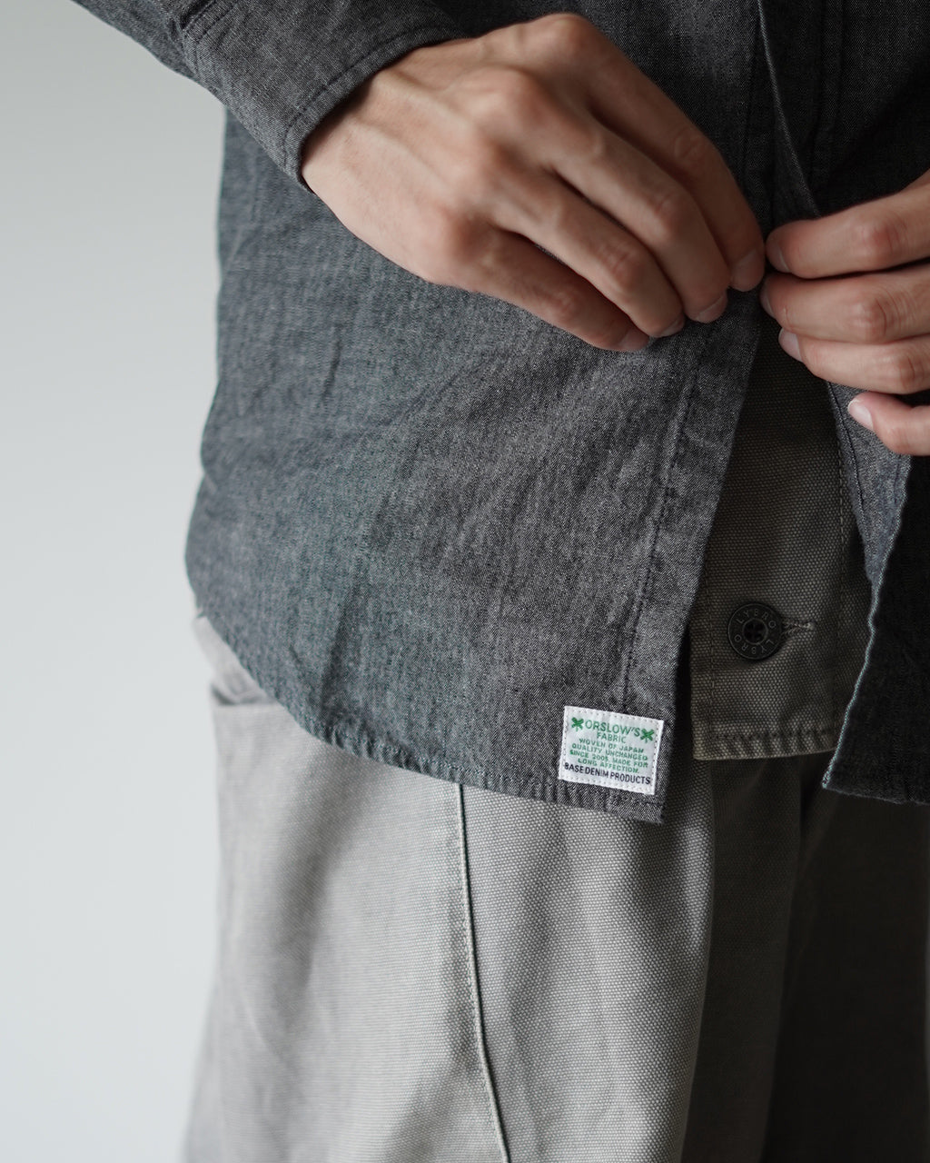 BLACK CHAMBRAY WORK SHIRT 01-8064-61