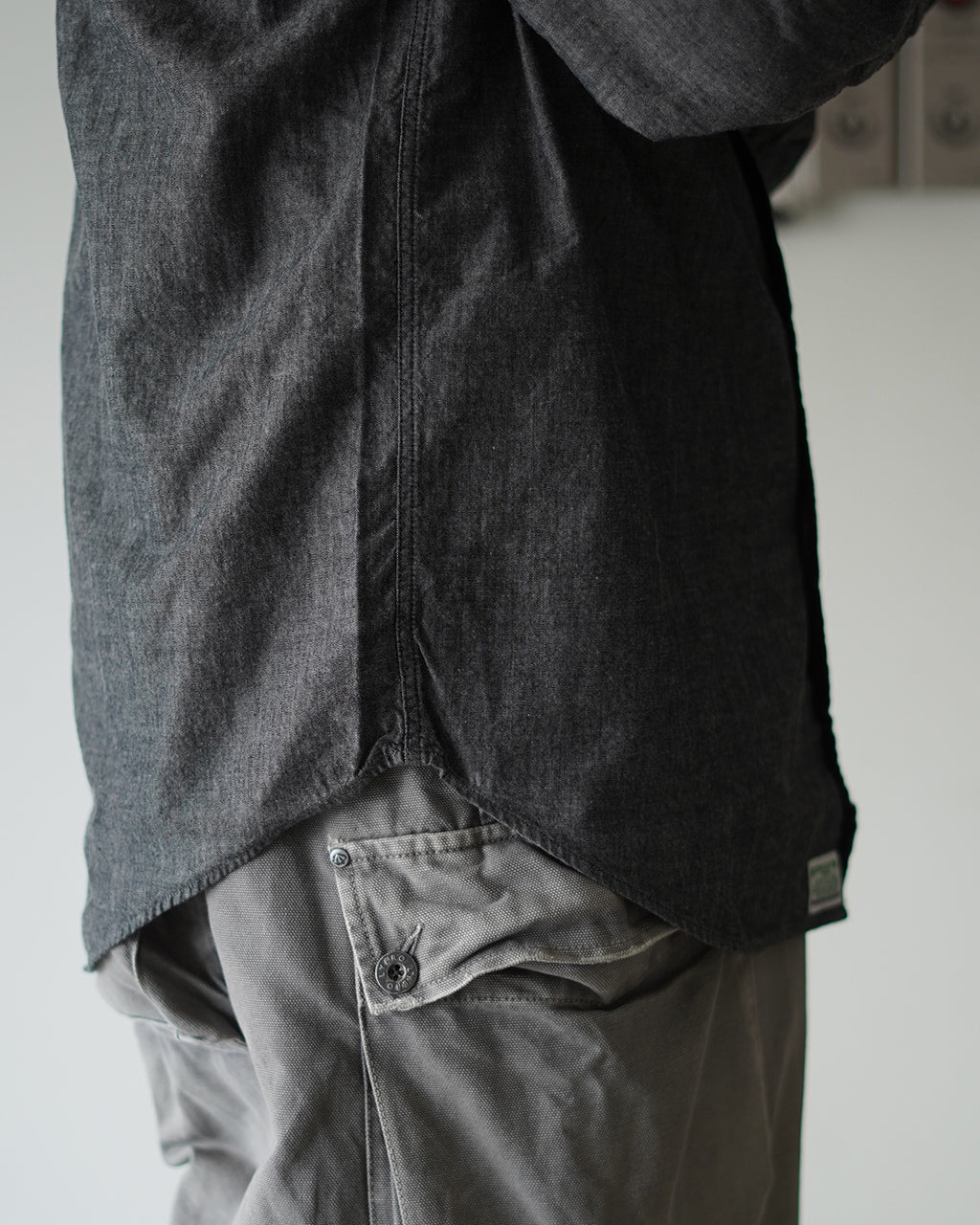 BLACK CHAMBRAY WORK SHIRT 01-8064-61