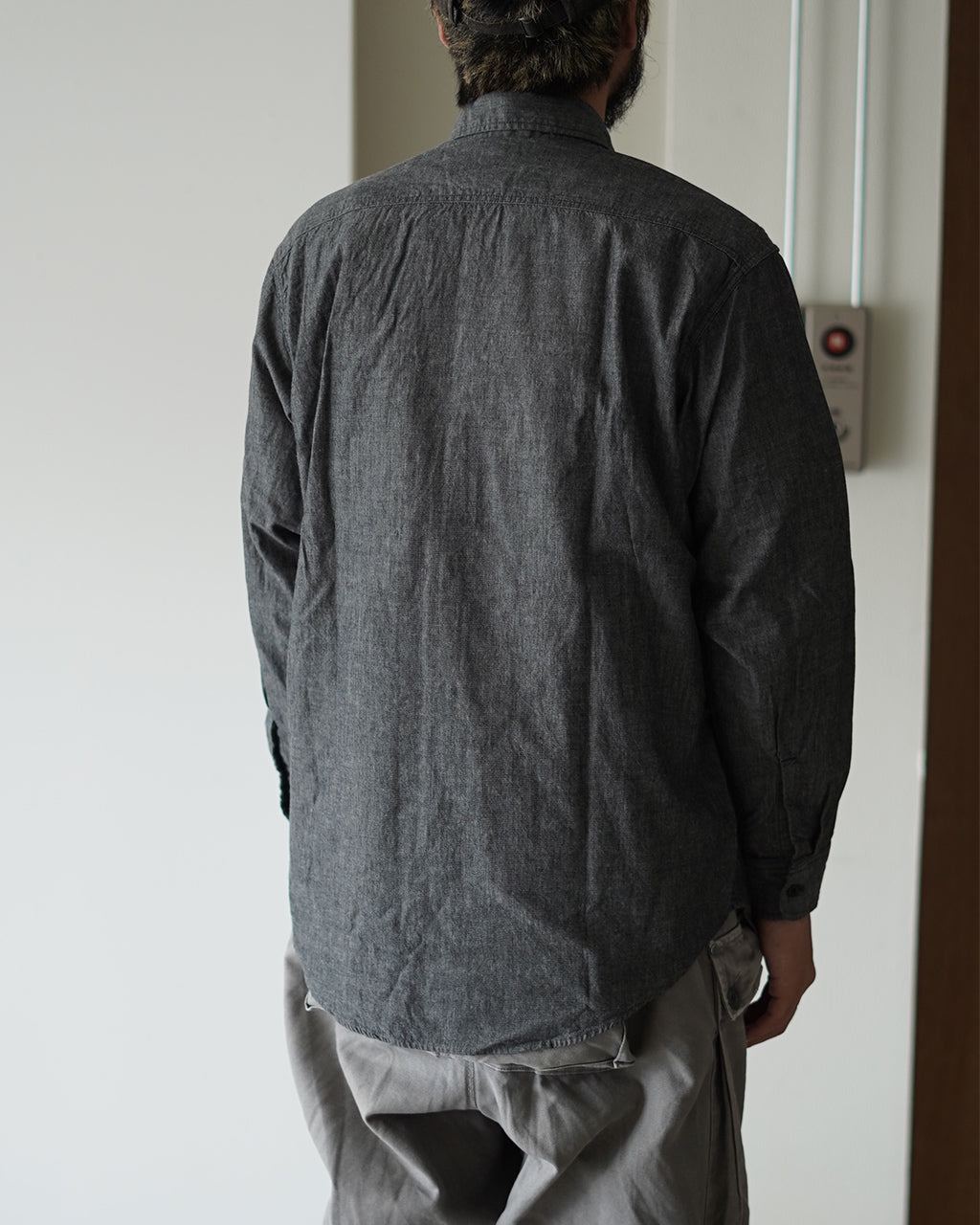 BLACK CHAMBRAY WORK SHIRT 01-8064-61