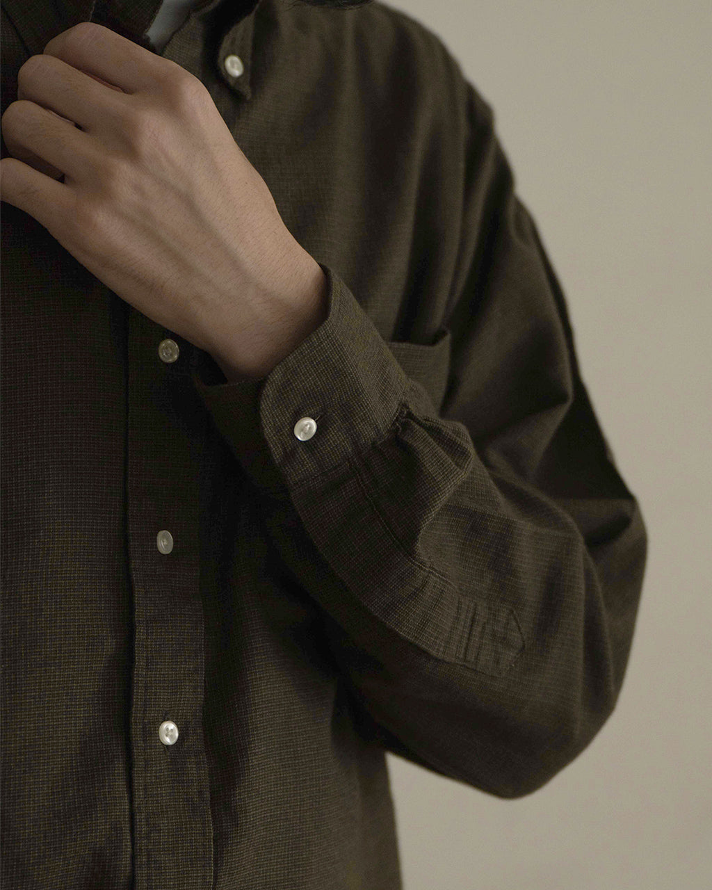 orSlow STANDARD BUTTON DOWN SHIRT SOFT SUBTLY BRUSHED MINI CHECK 01-8112