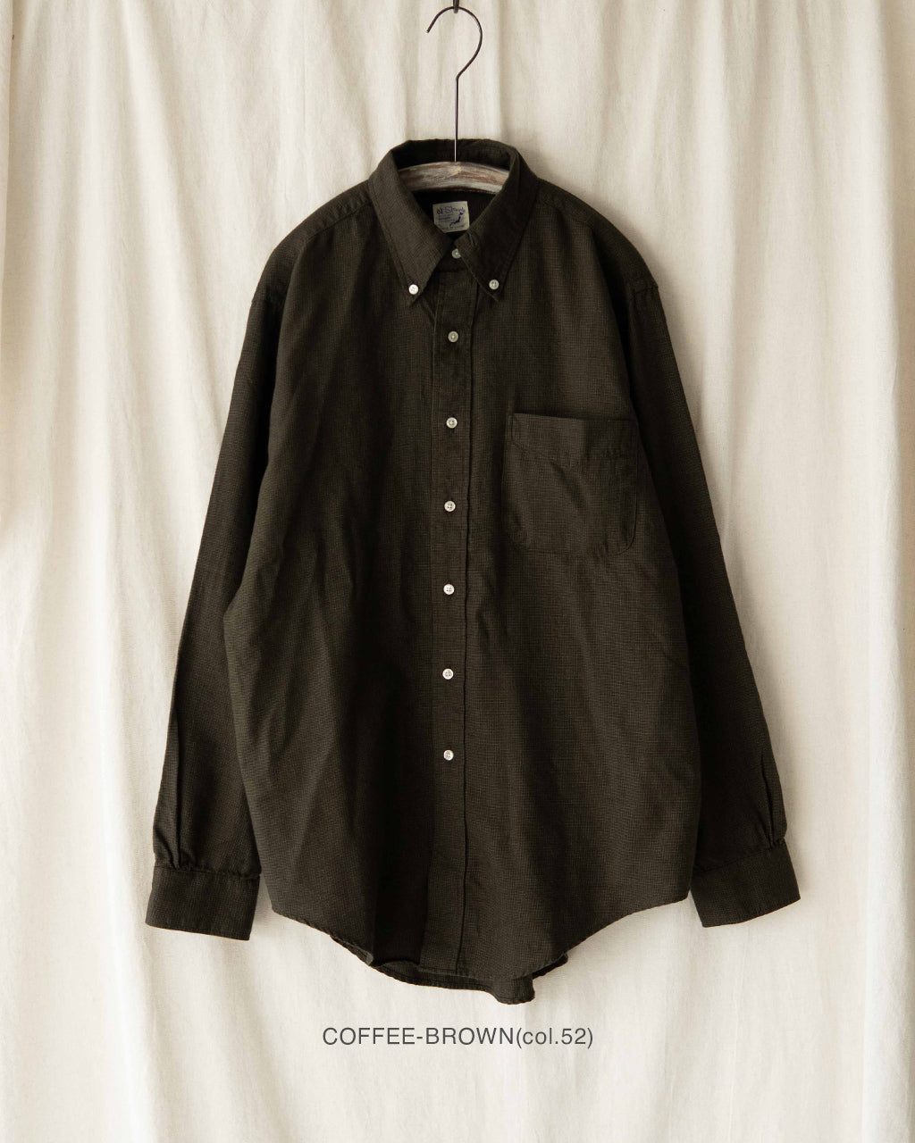 orSlow STANDARD BUTTON DOWN SHIRT SOFT SUBTLY BRUSHED MINI CHECK 01-8112