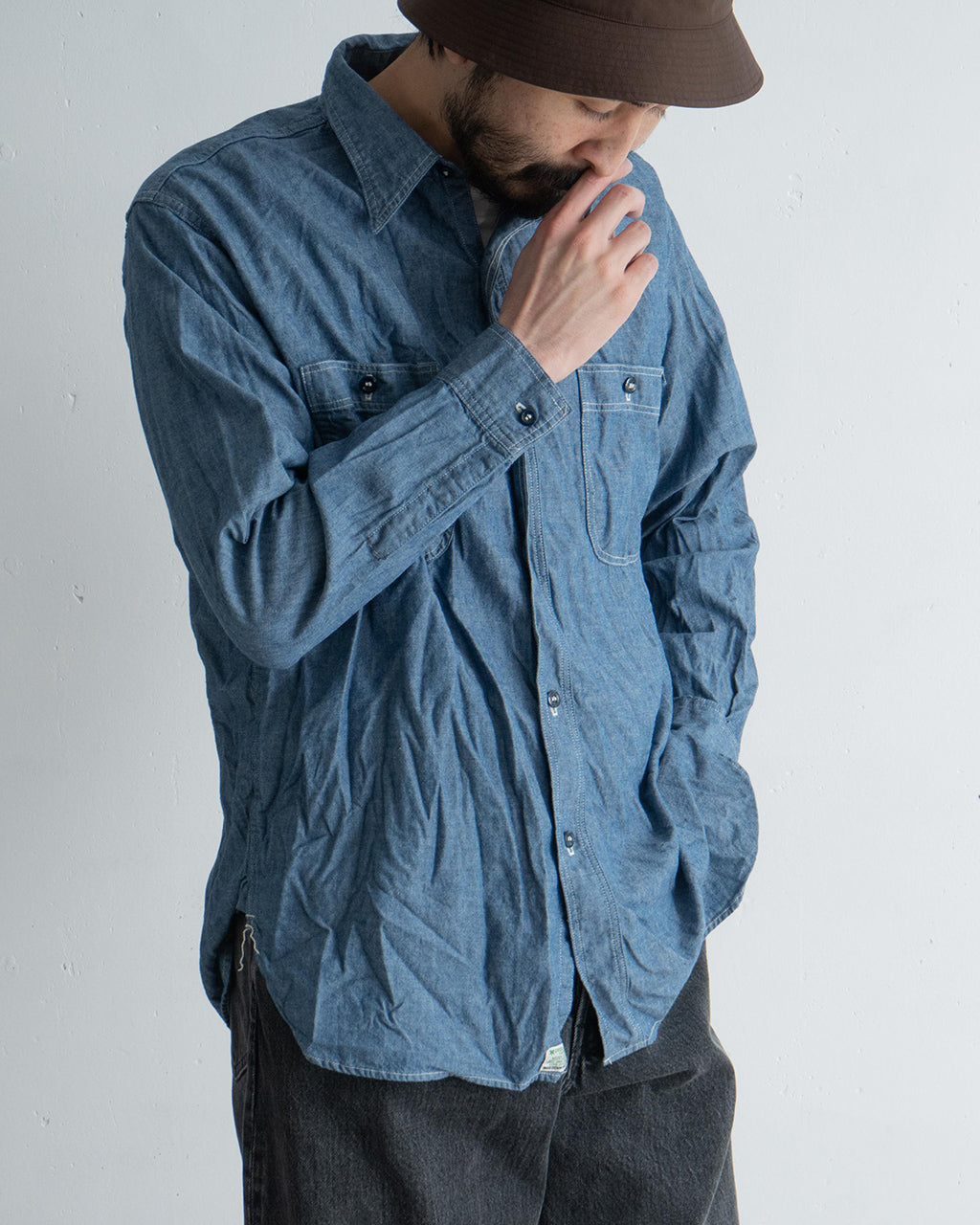 orSlow オアスロウ リラックスフィット シャンブレー ワークシャツ RELAX FIT CHAMBRAY WORK SHIRT 長袖 レギュラーカラー 01-8270-84 【クーポン対象外】【送料無料】