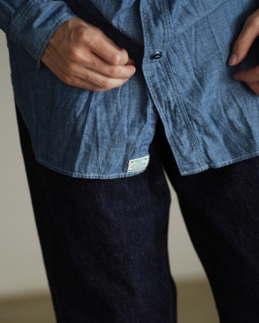 RELAX FIT CHAMBRAY WORK SHIRT 01-8270-84