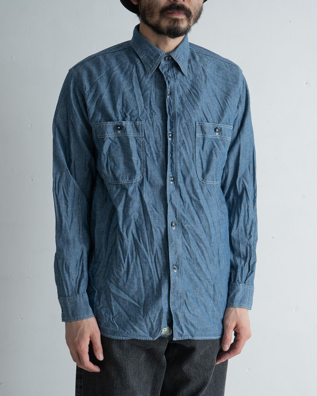 orSlow オアスロウ リラックスフィット シャンブレー ワークシャツ RELAX FIT CHAMBRAY WORK SHIRT 長袖 レギュラーカラー 01-8270-84 【クーポン対象外】【送料無料】
