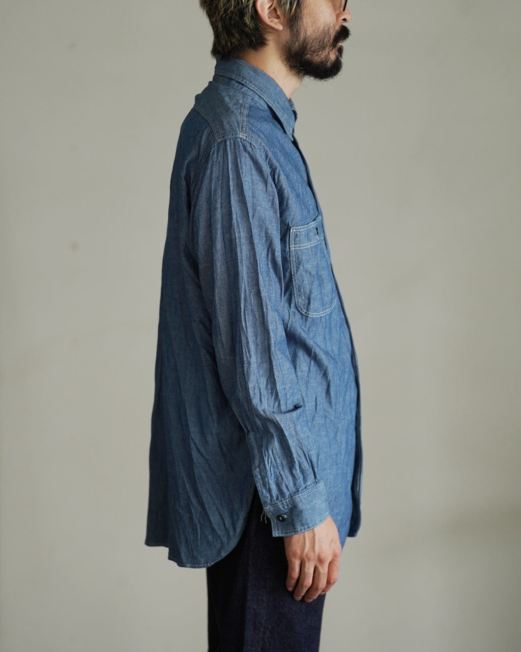 RELAX FIT CHAMBRAY WORK SHIRT 01-8270-84