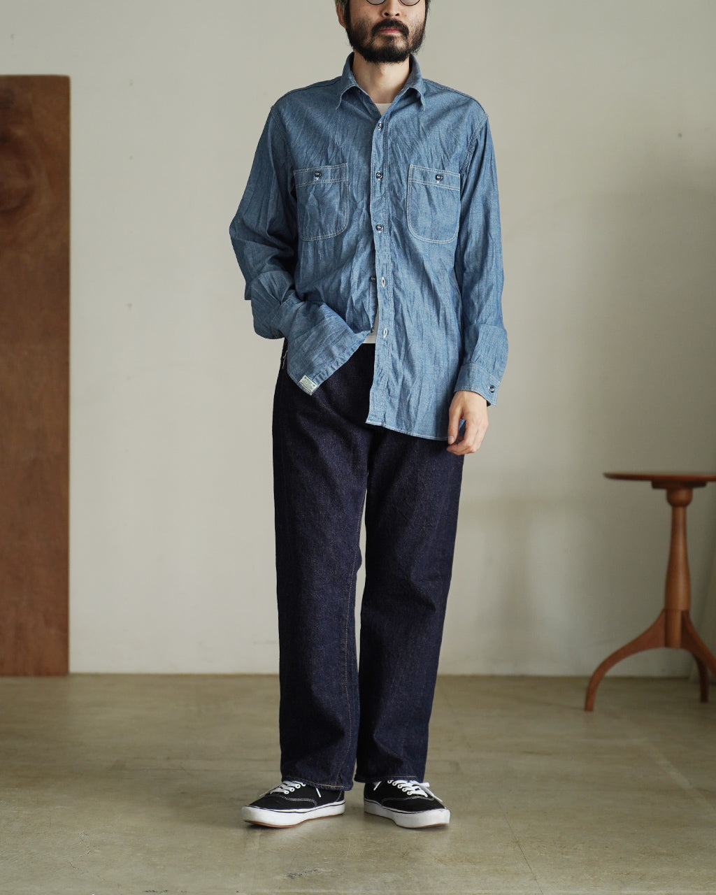 RELAX FIT CHAMBRAY WORK SHIRT 01-8270-84