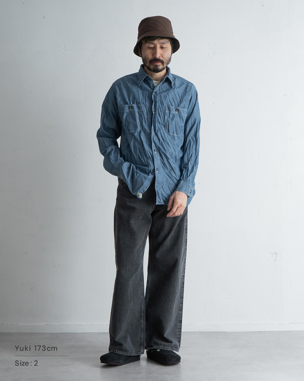 orSlow オアスロウ リラックスフィット シャンブレー ワークシャツ RELAX FIT CHAMBRAY WORK SHIRT 長袖 レギュラーカラー 01-8270-84 【クーポン対象外】【送料無料】